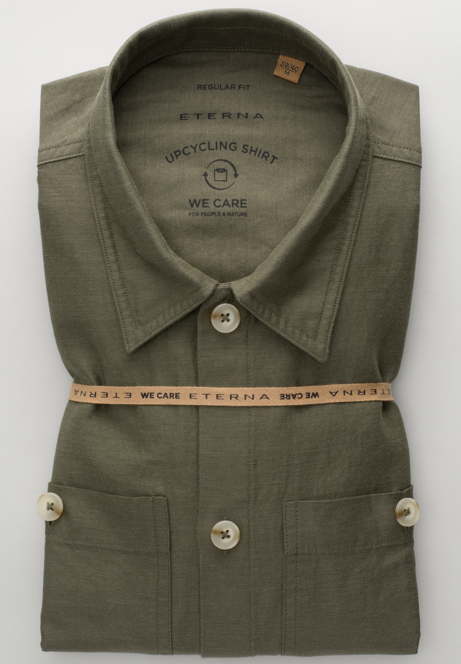 Eterna Langarmhemd »MODERN FIT« EASY IRON (bügelleicht)