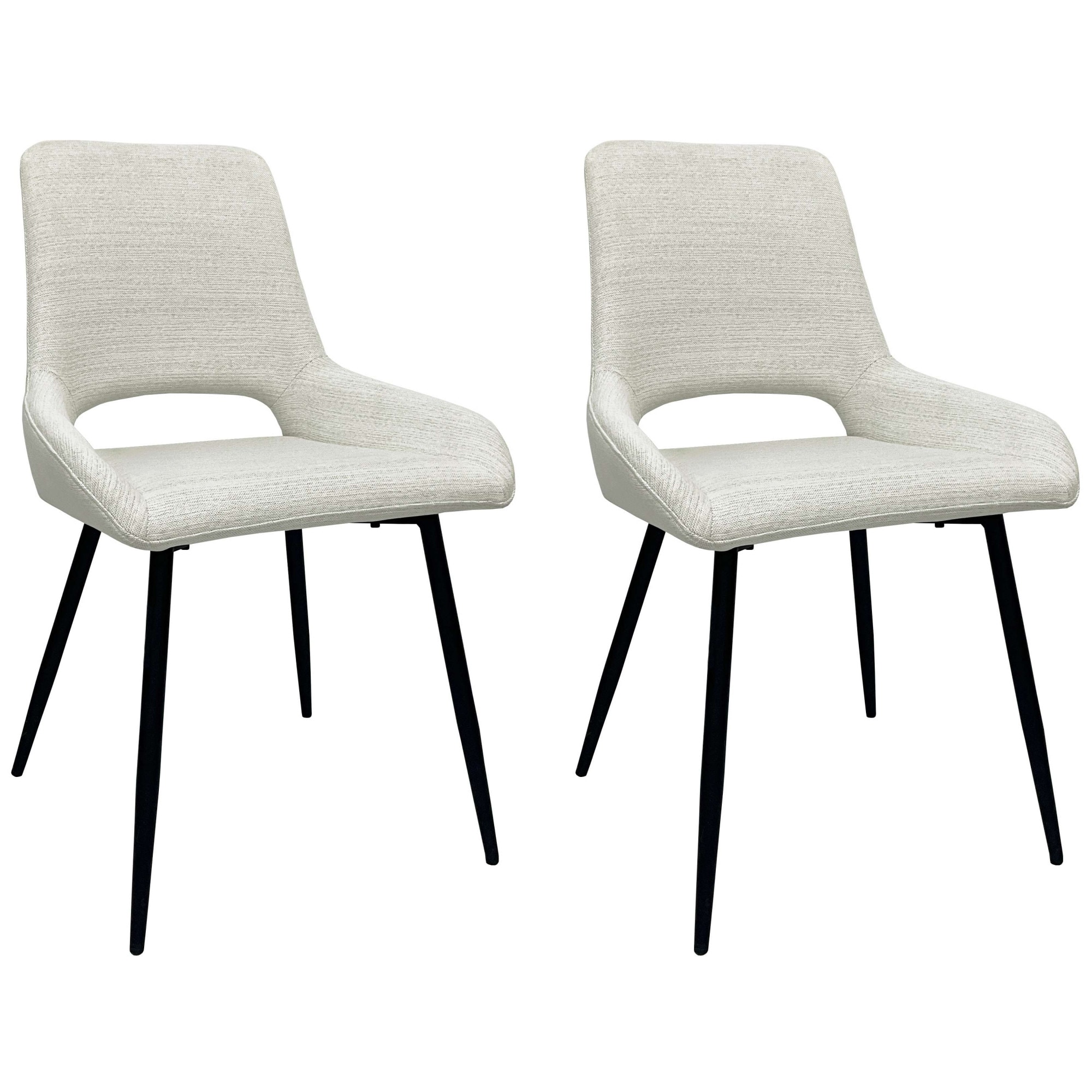 GOODproduct Chaise de salle à manger »Derrek« (Ensemble) lot de 2 avec dossier rembourré