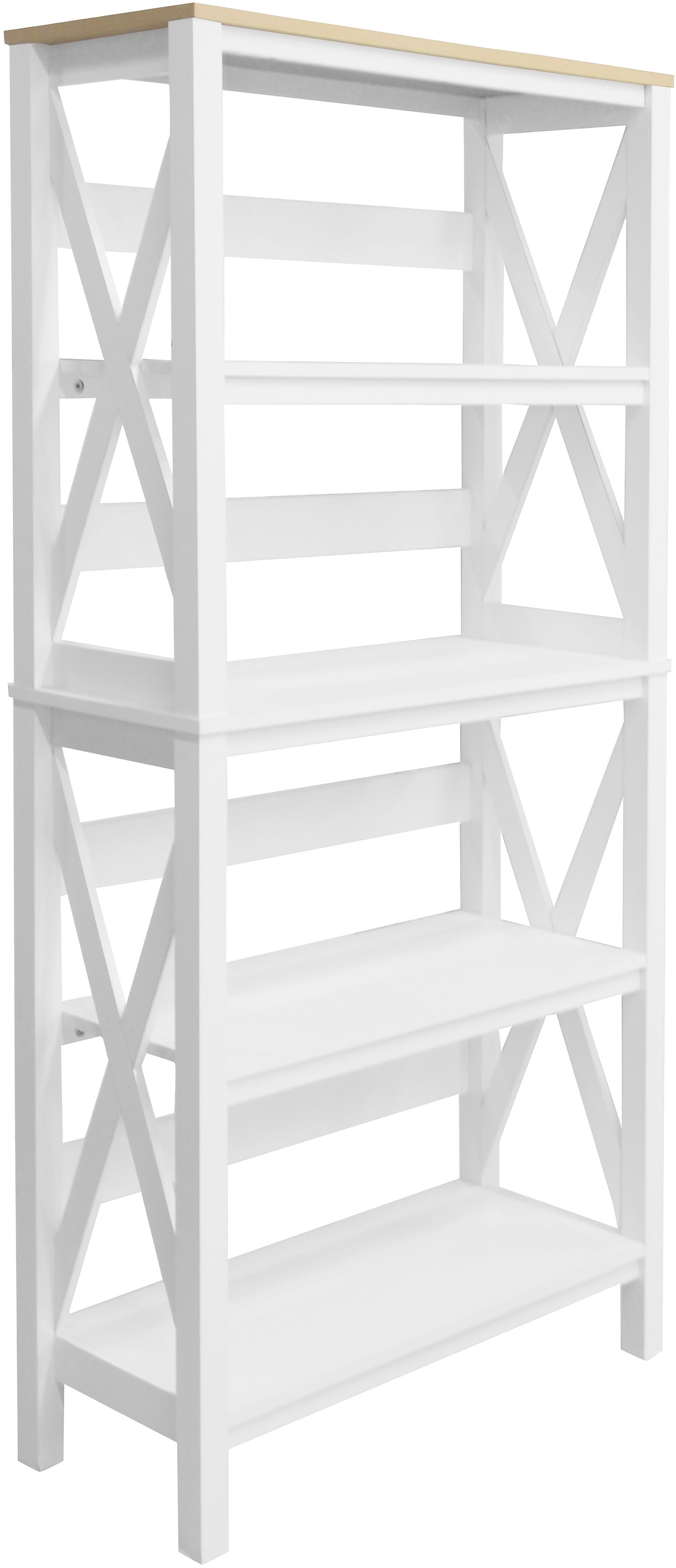 Image of GOODproduct Aktenregal "Silba" Bücherregal, 4 Fächer, Landhausstil, Höhe 161 cm