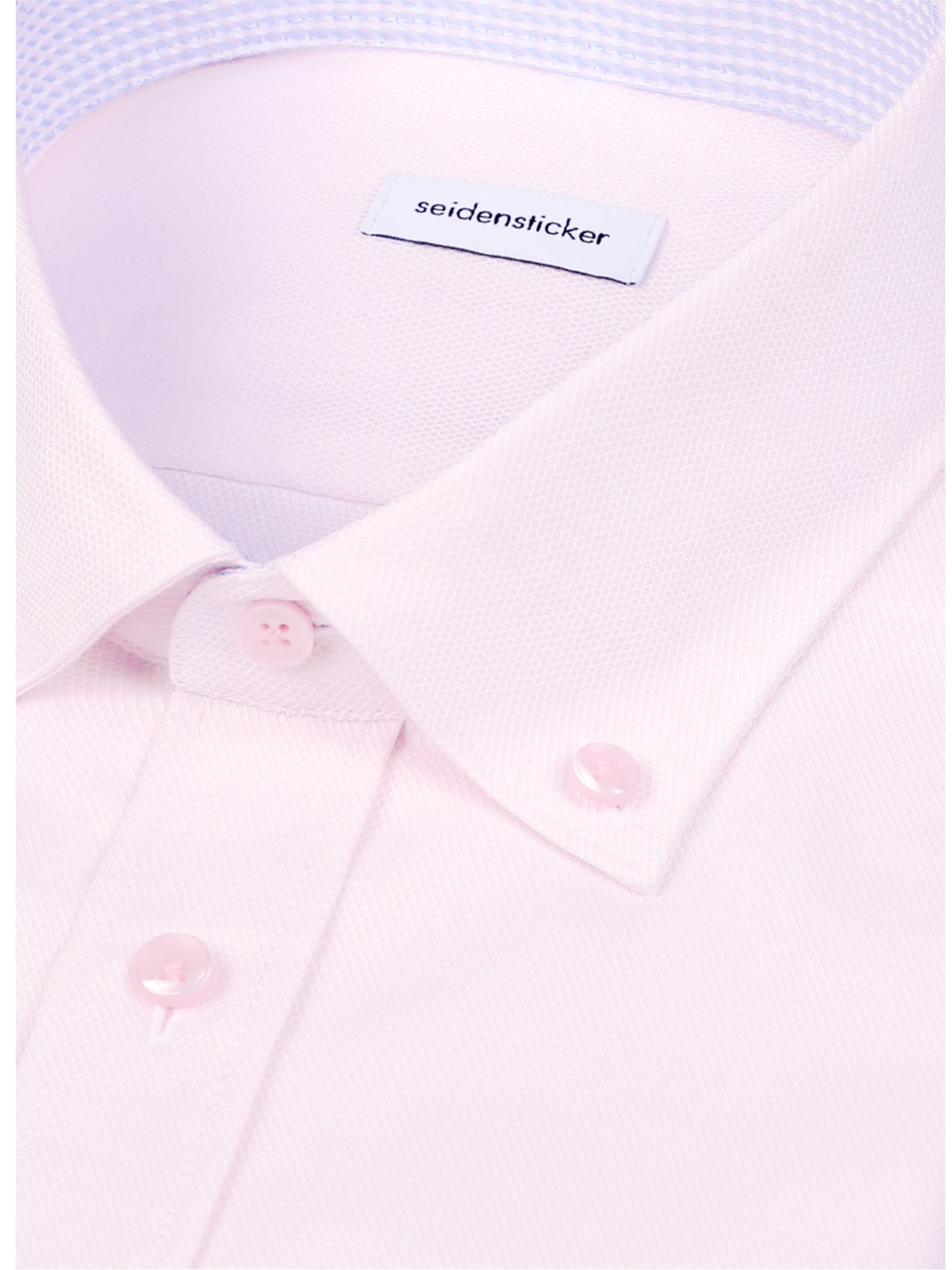 seidensticker Chemise d'affaires »Schwarze Rose« Regular 1/2 Button-Down-Kragen Struktur