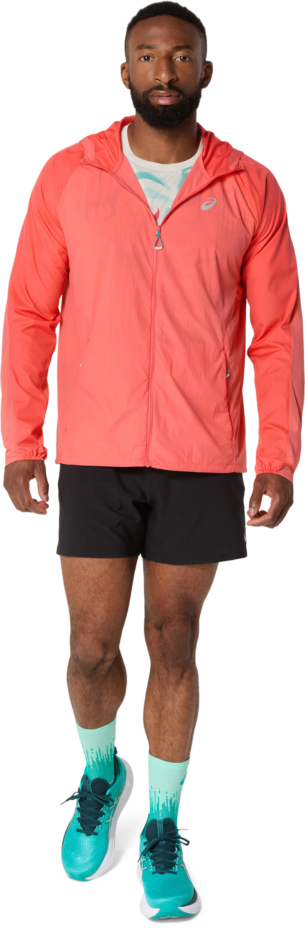 Asics Regenjacke »ROAD PACKABLE JACKET«, mit Kapuze