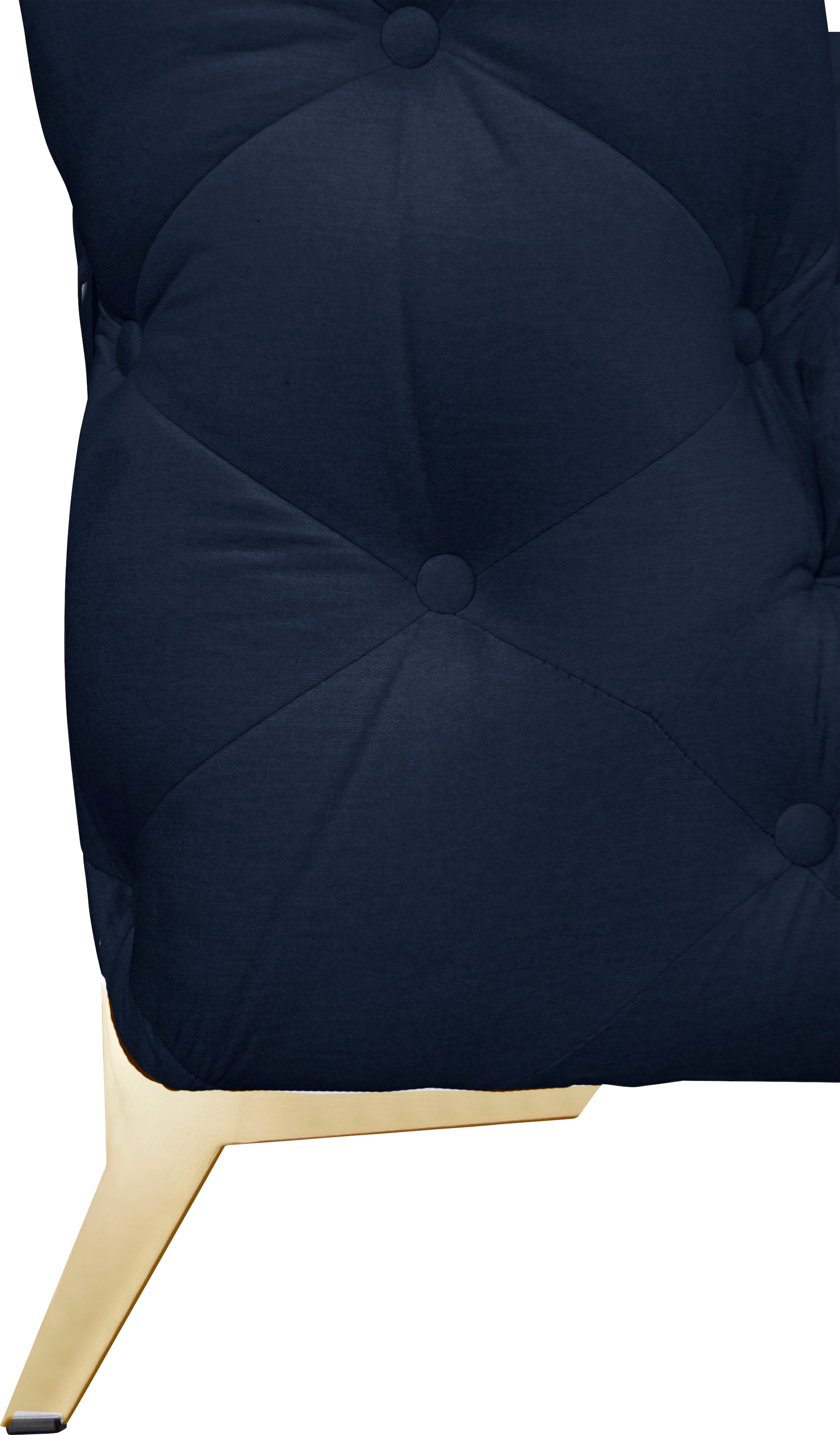 Leonique Chesterfield-Sofa »Amaury L-Form« moderne Chersterfield-Optik, Breite 262 cm, Fussfarbe wählbar