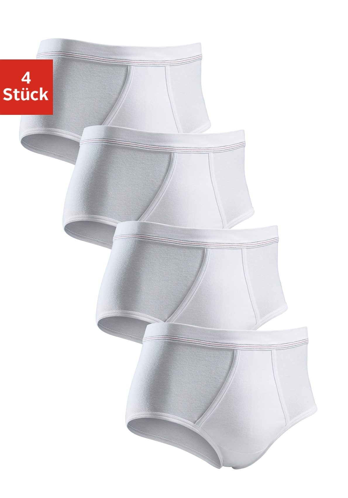 Image of Clipper Slip Packung, 4 Stk. schlichtes Basic für jeden Tag aus Feinripp