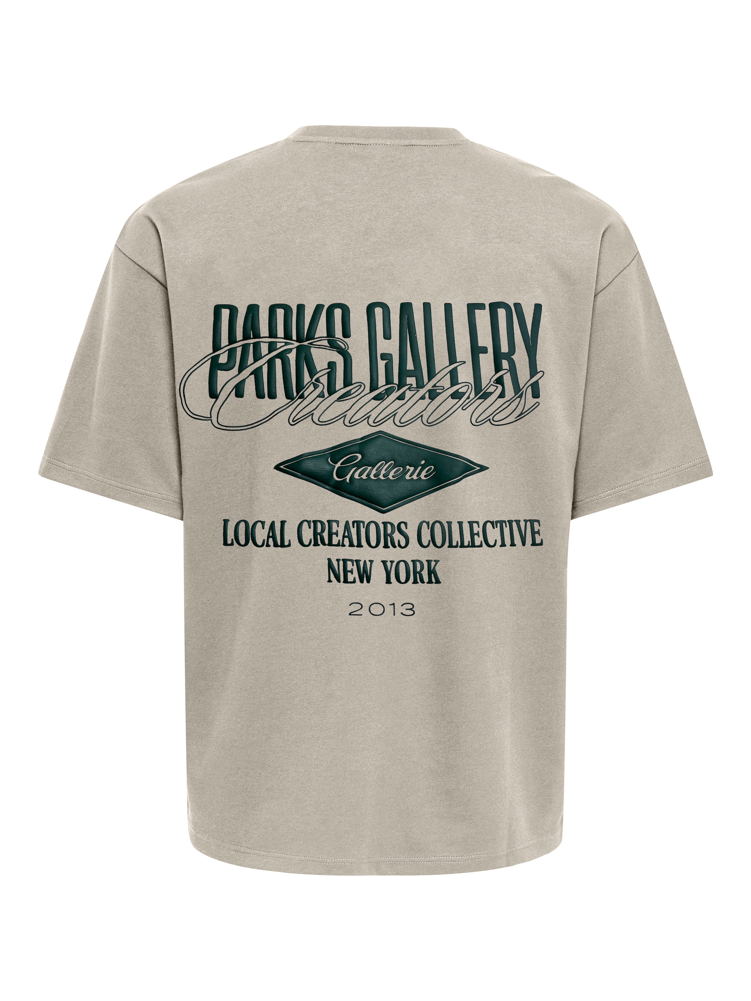 ONLY & SONS T-shirt »ONSPARKS GALLERY AIR BOXY SS TEE NOOS« mélange coton, coupe régulière