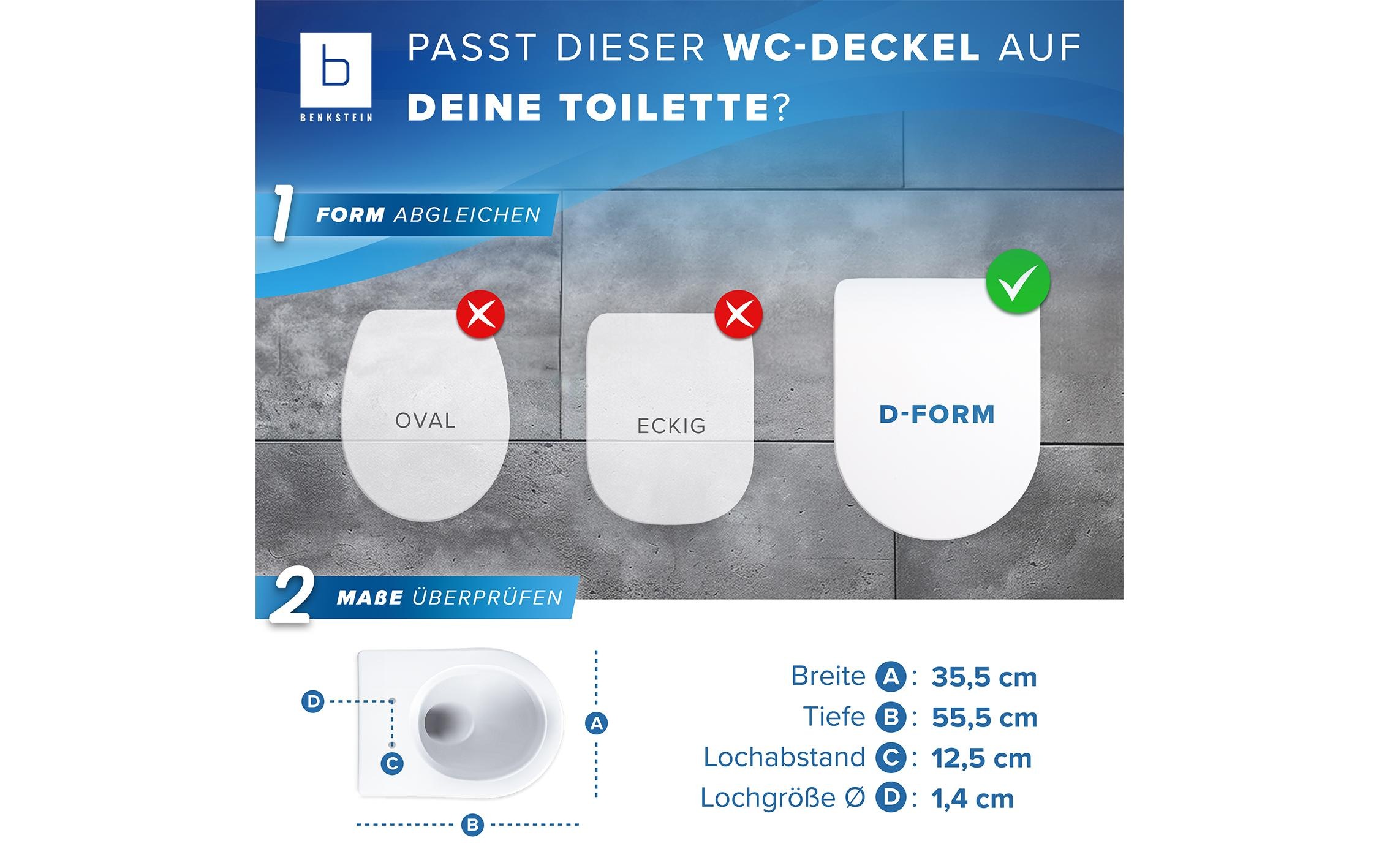 WC-Sitz "Benkstein D-Form"