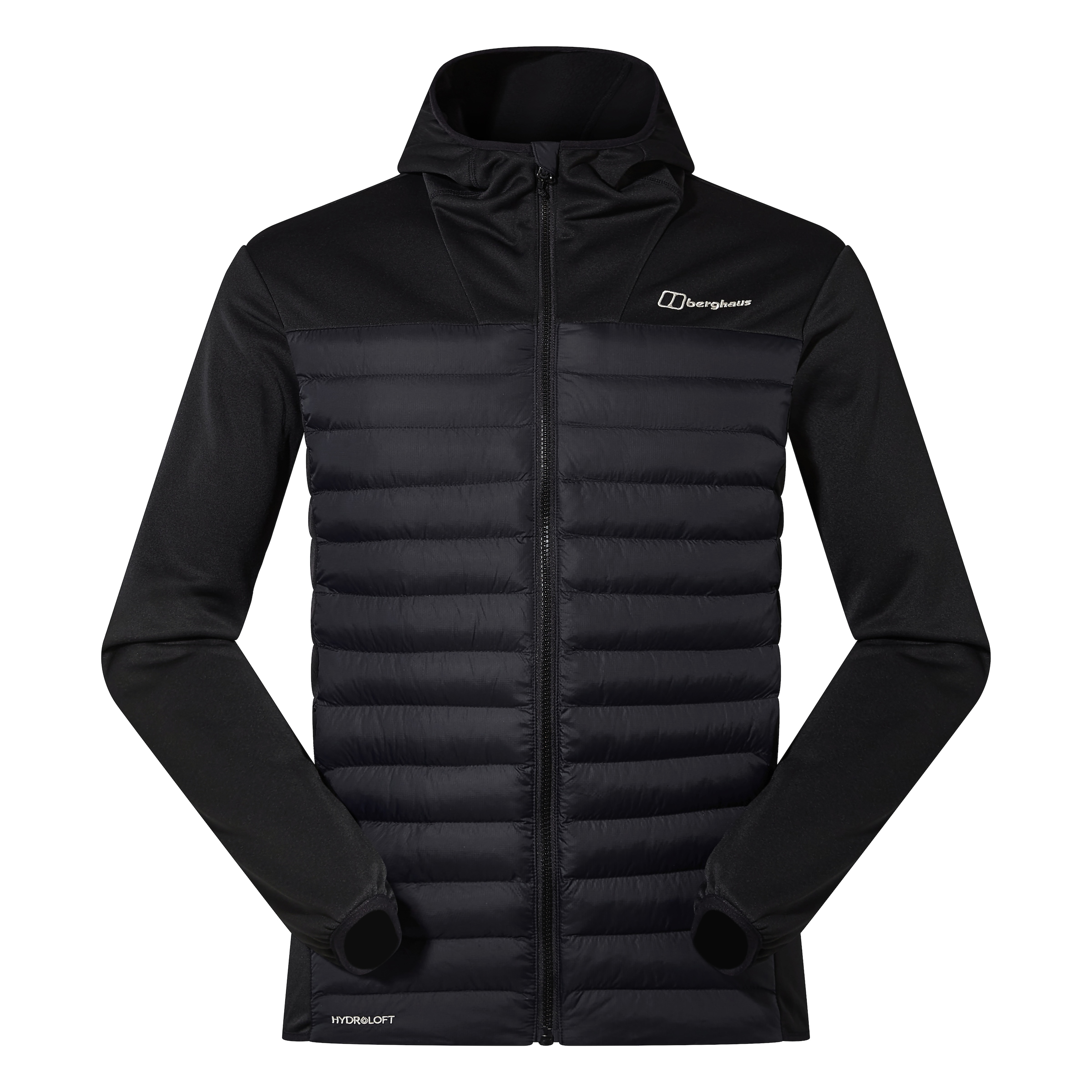 Berghaus Veste hybride »VASKYE HOODED HYBRID JACKET« avec capuche avec capuche avec protège-menton, déperlant et coupe-vent