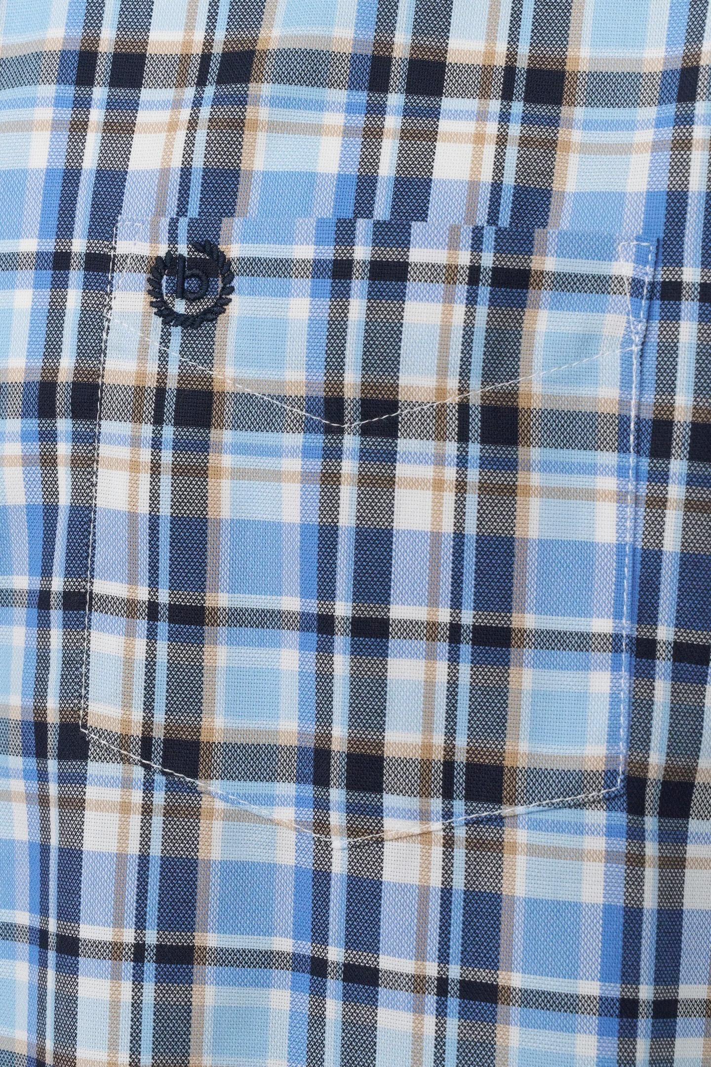 bugatti Kurzarmhemd mit Karo-Muster