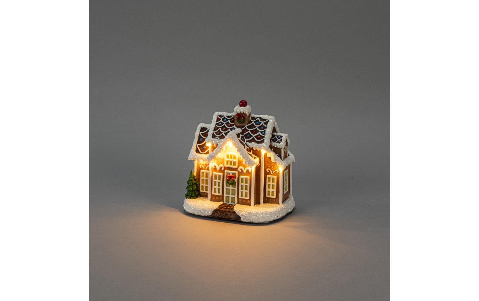 KONSTSMIDE LED Laterne »LED Mini Lebkuchenhaus mit Musik 12 cm x 16 cm« Warmweiss LED Mini-Lebkuchenhaus mit Musik 12 cm x 16 cm