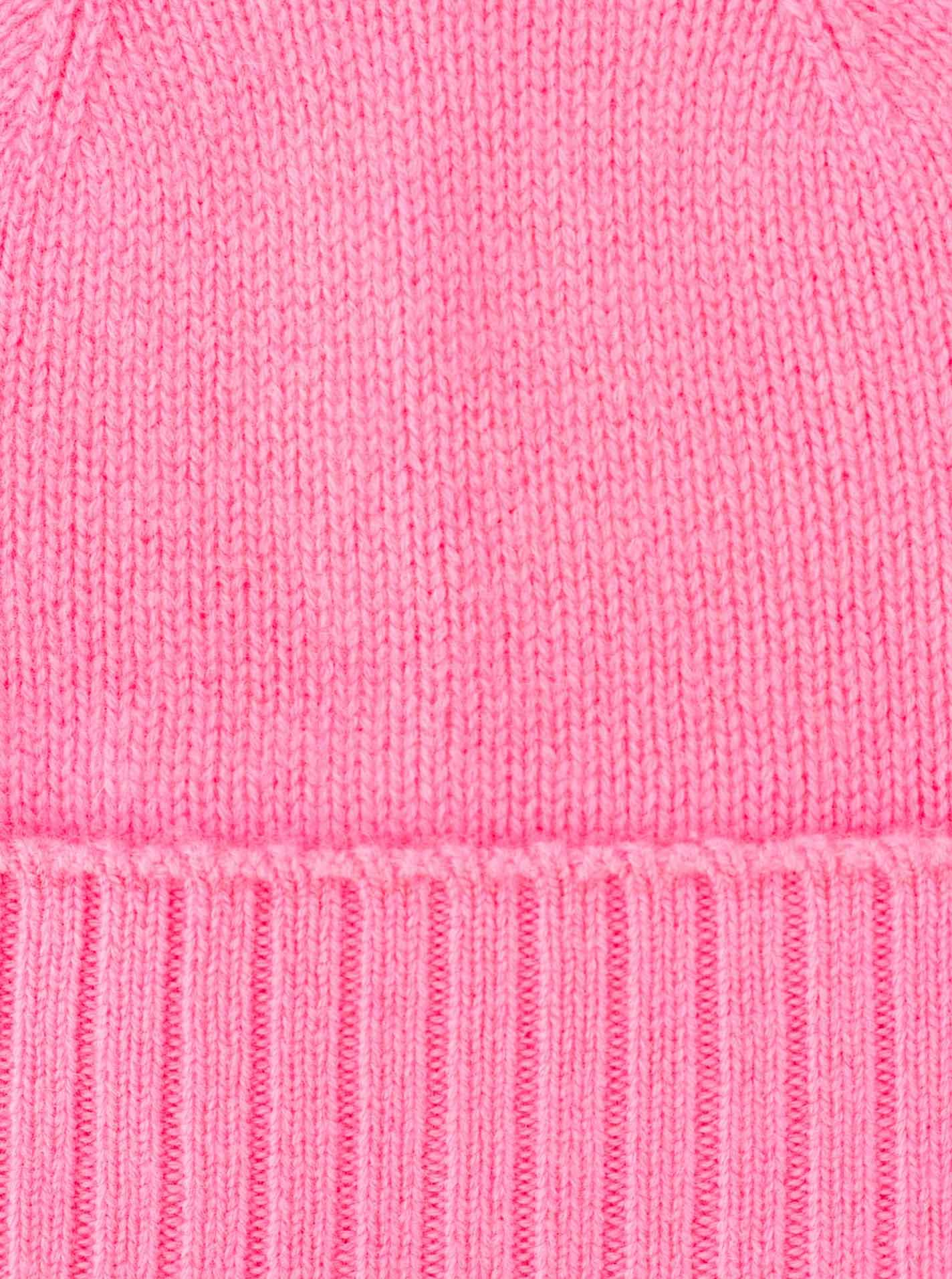 Zwillingsherz Strickmütze, Feinstrick, breiter geripptem Umschlag