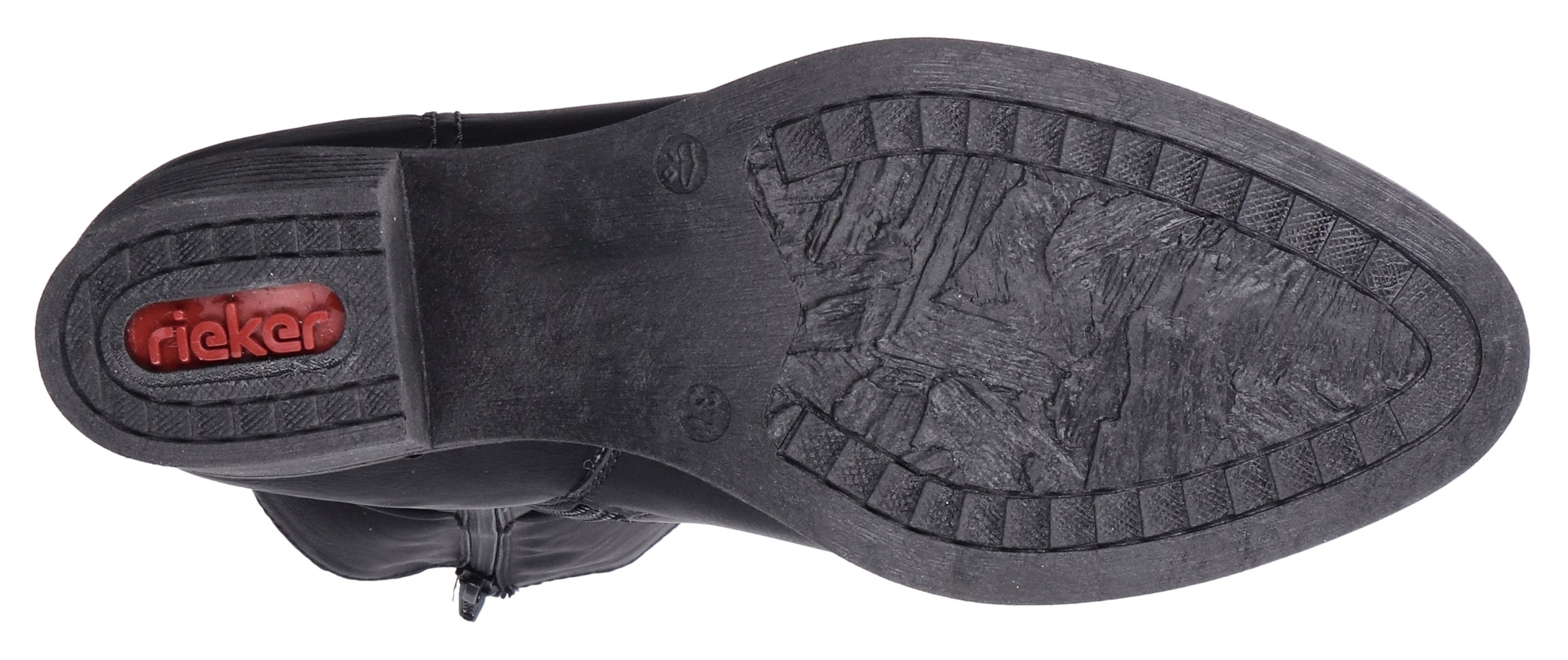 Rieker Winterstiefel, Langschaftstiefel, Blockabsatz, Innenreissverschluss, slouchy Schaft