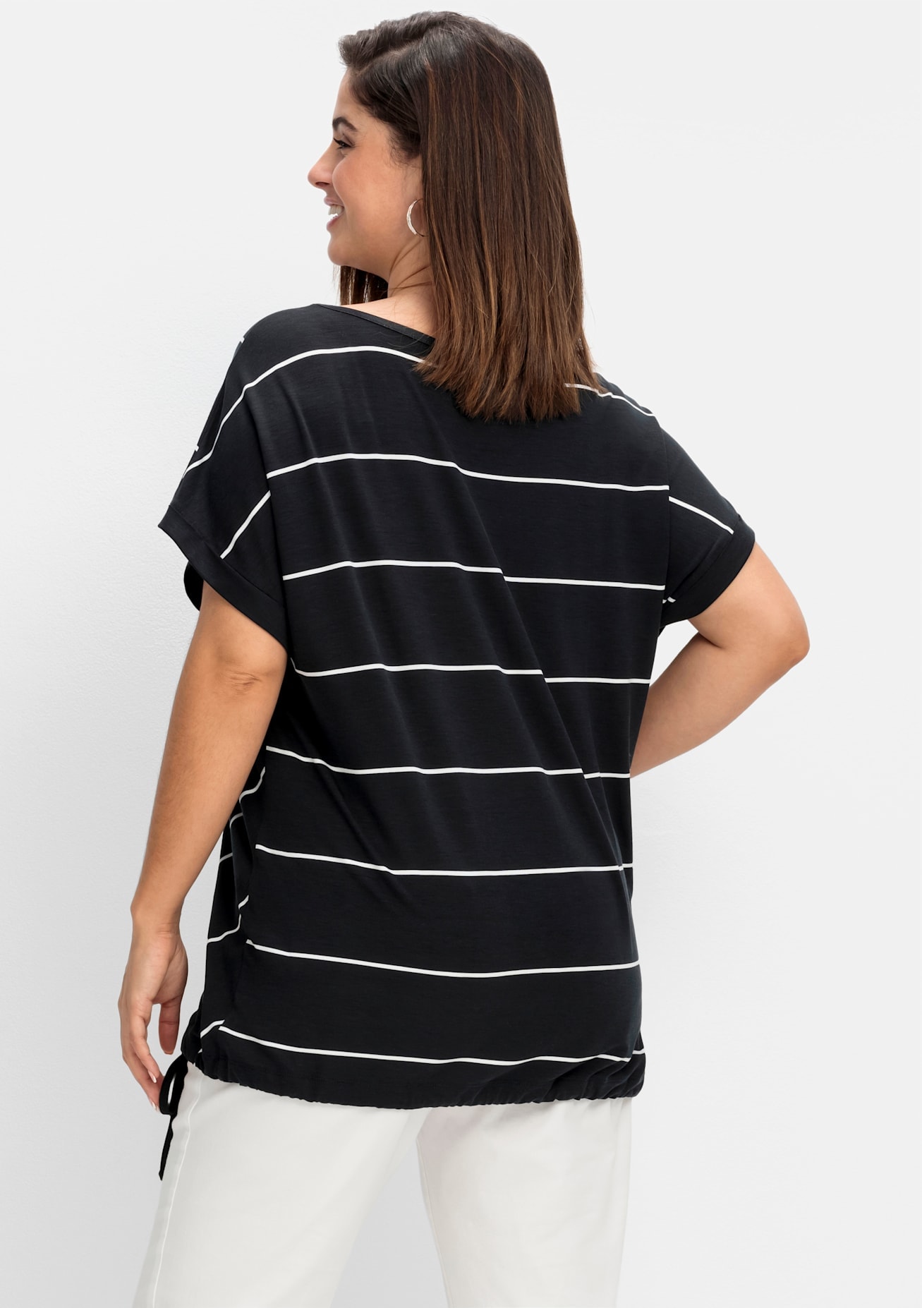 Sheego Kurzarmshirt »T-Shirt«, (1 tlg.)
