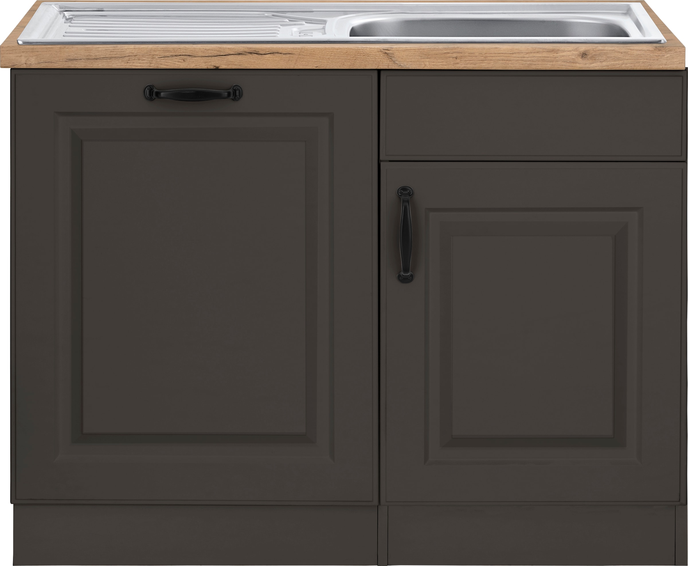 ♕ wiho Küchen Spülenschrank »Erla«, 110 cm breit, inkl. Tür/Sockel für  Geschirrspüler versandkostenfrei auf