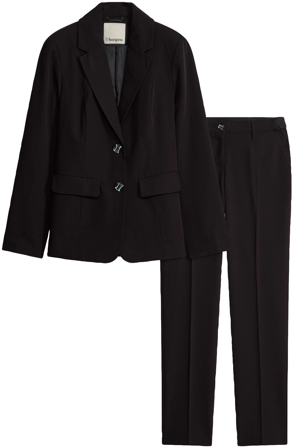bonprix Hosenanzug »Hosenanzug 2-tlg« Set, 2er, 2 tlg. regular fit Regular Fit, mit Elasthan-Anteil, verschiedene Konfektionsgrössen
