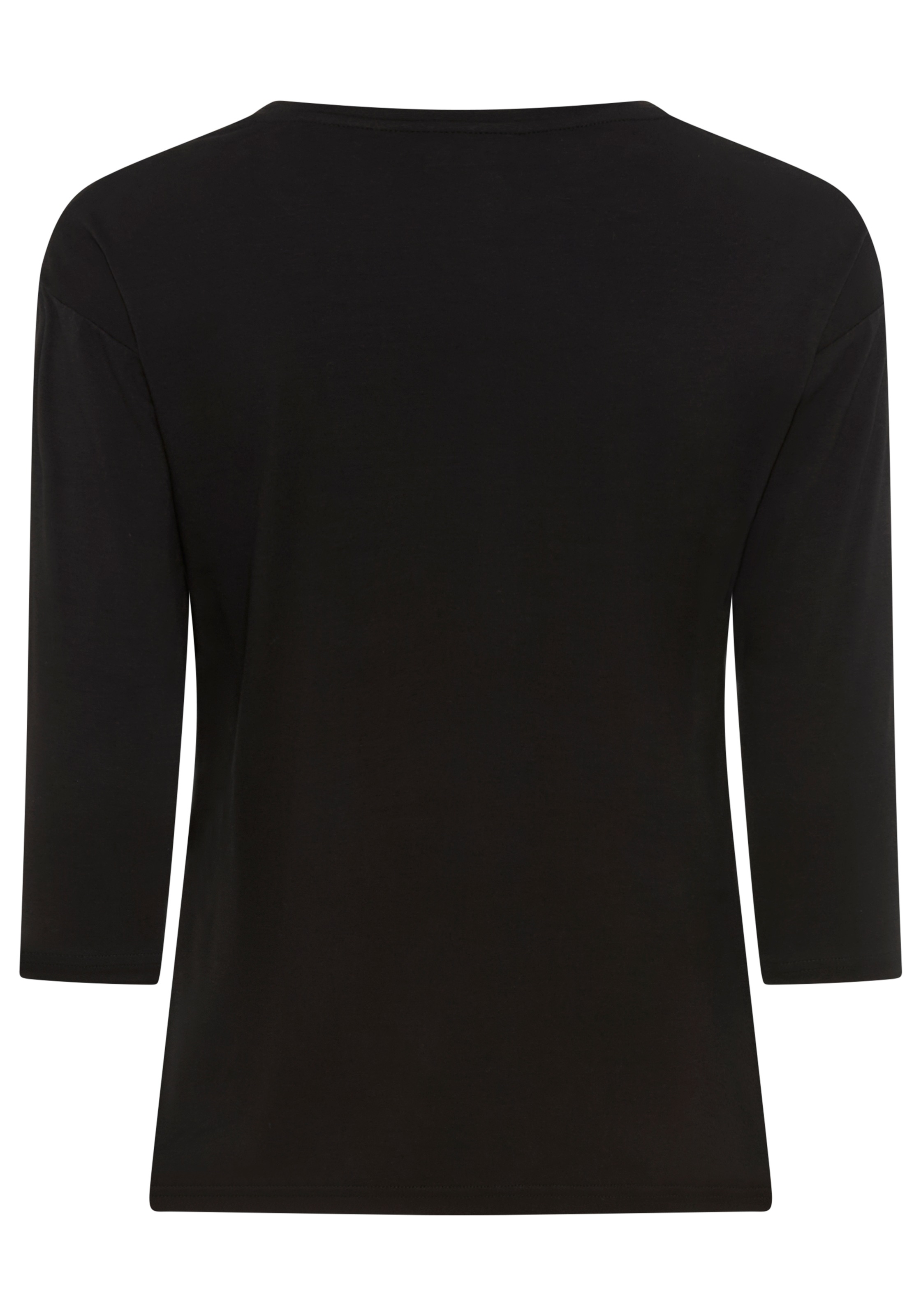 Bruno Banani 3/4-Arm-Shirt, mit Foil-Print und Glitzersteinen - NEUE KOLLEKTION