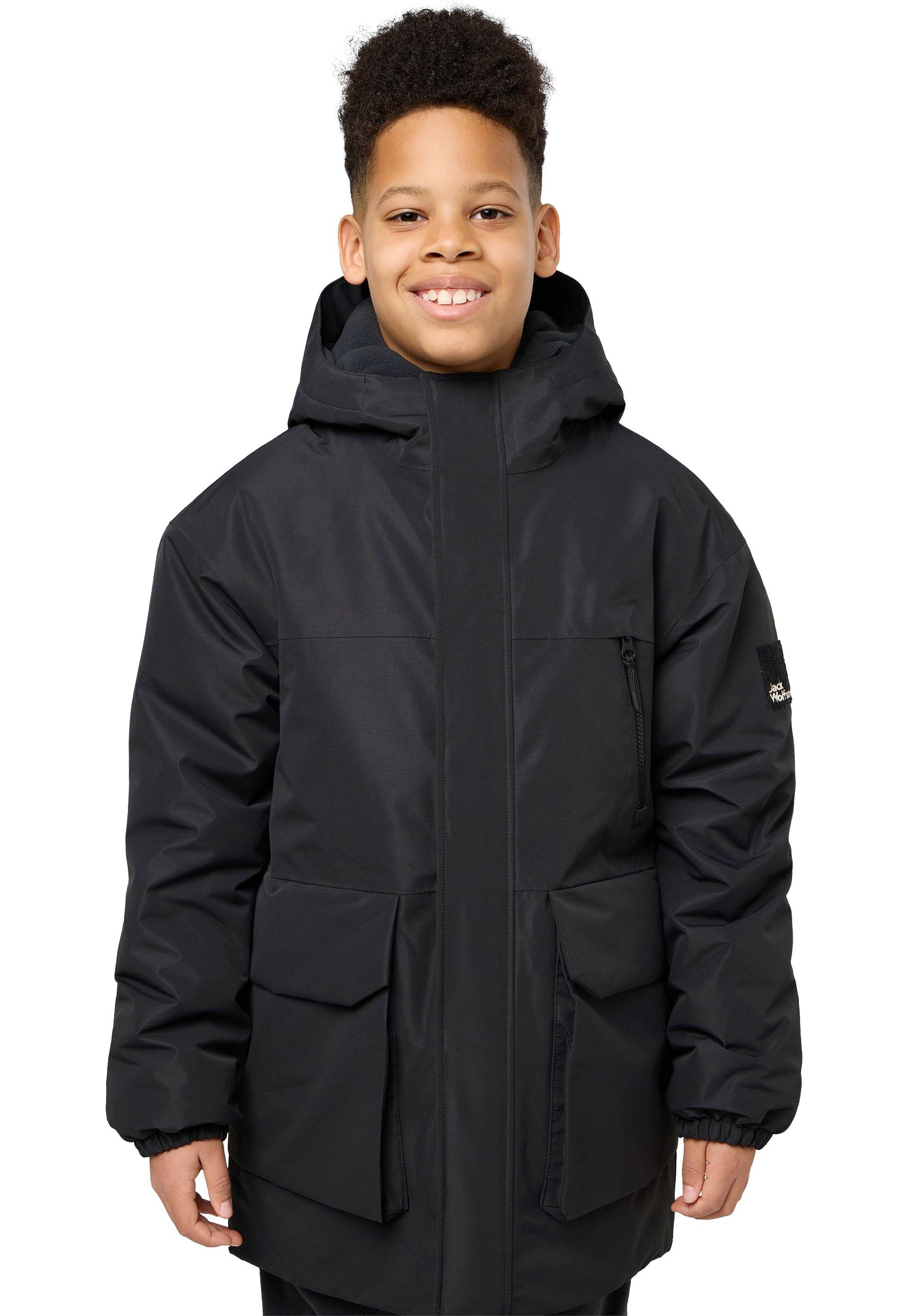 Image of Jack Wolfskin Parka "TEEN 2L für Kinder" mit Kapuze Winddicht, atmungsaktiv, Übergangsjacke