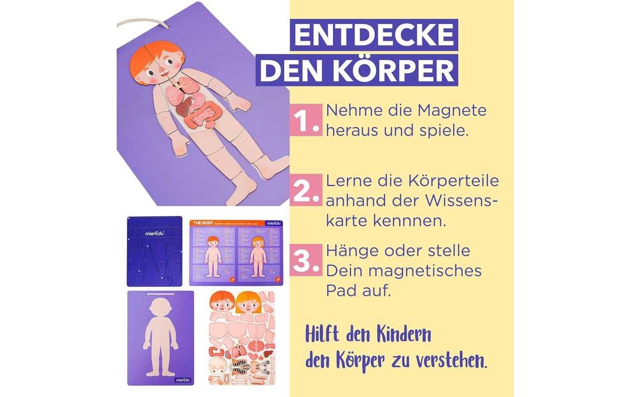   Jeu »mierEdu Magnet Pad – Menschliche Anatomie«
