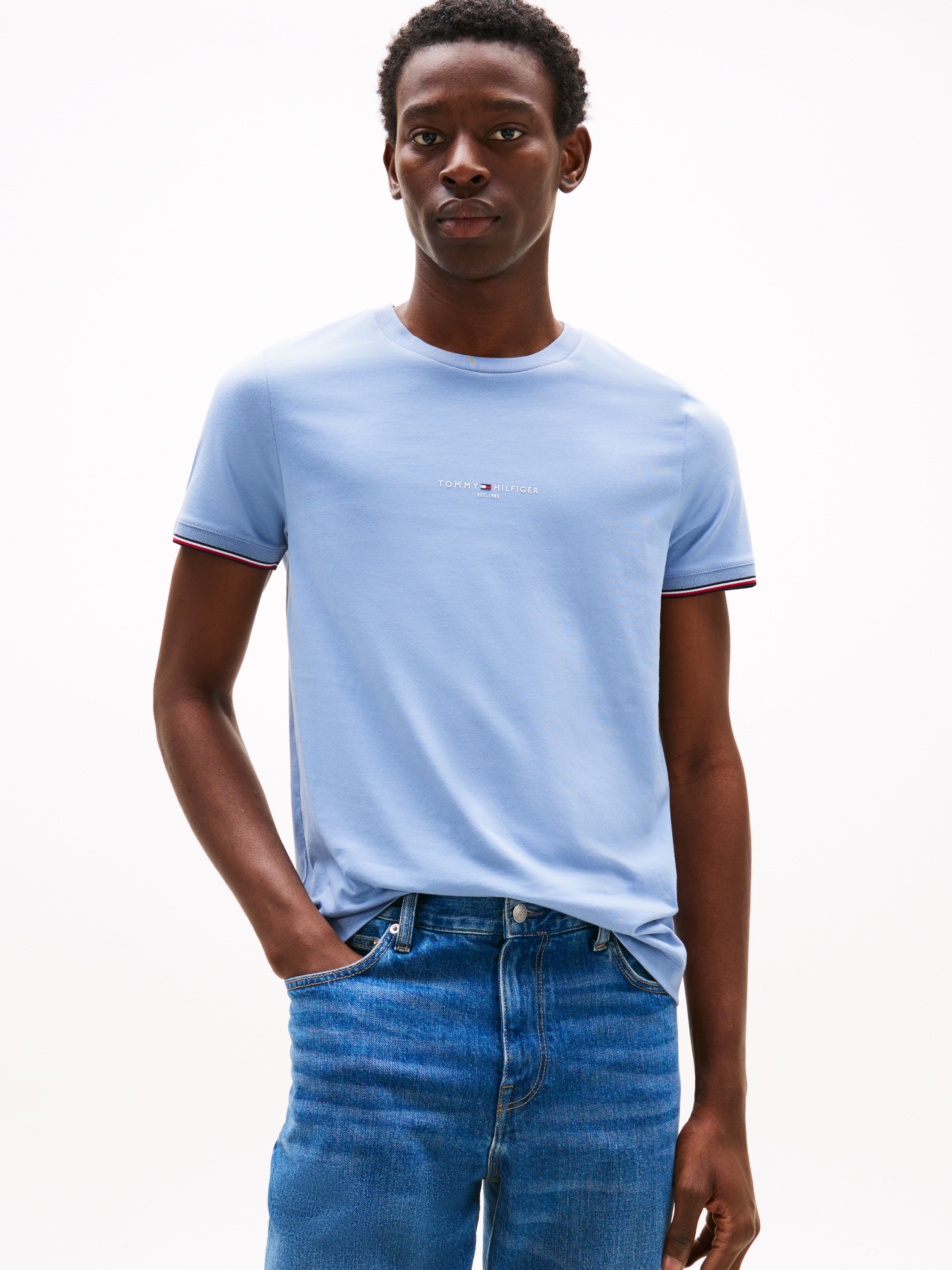 Image of Tommy Hilfiger T-Shirt "TOMMY LOGO TIPPED TEE"