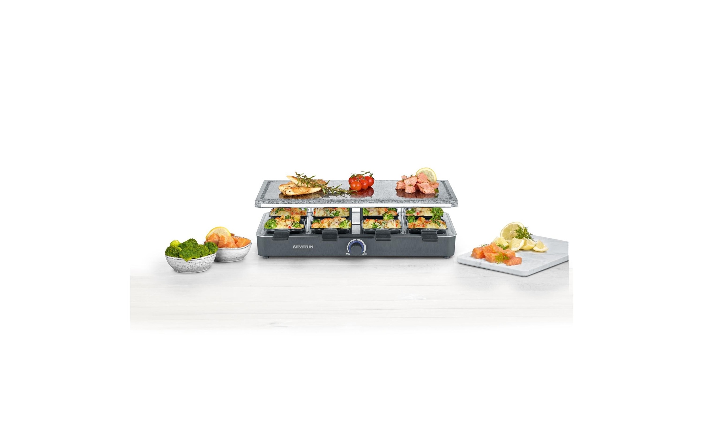 Severin Raclette »RG2378 8 Perso«, 8 St. Raclettepfännchen, 1300 W