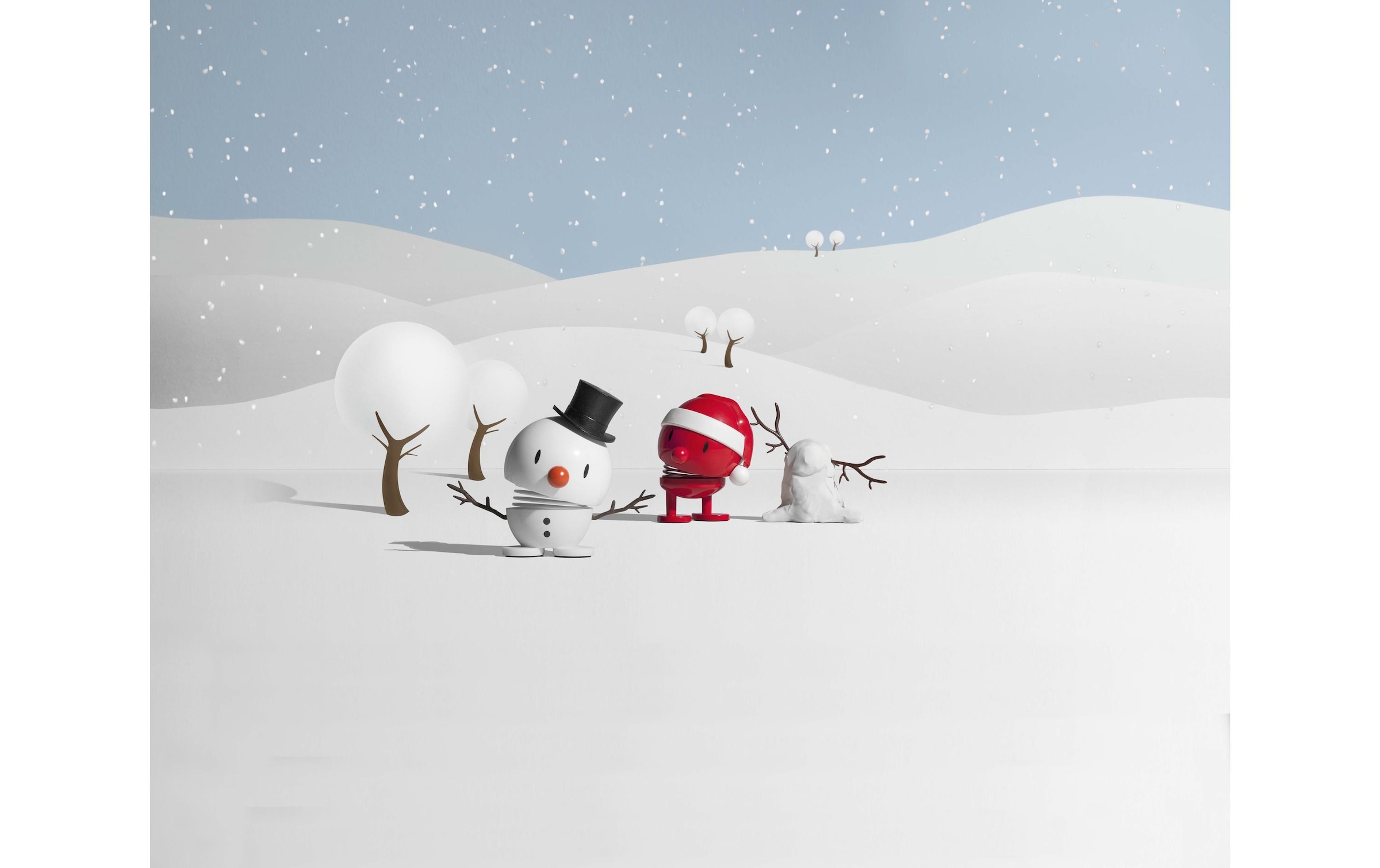 HOPTIMIST Weihnachtsfigur »Bumble Schneemann S 7,8 cm«