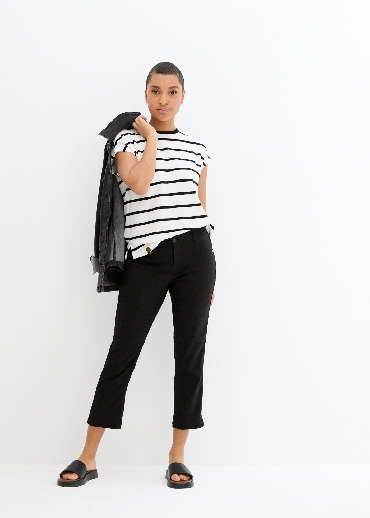 bonprix Pantalon 7/8  niedrige Leibhöhe, elastisch und formstabil