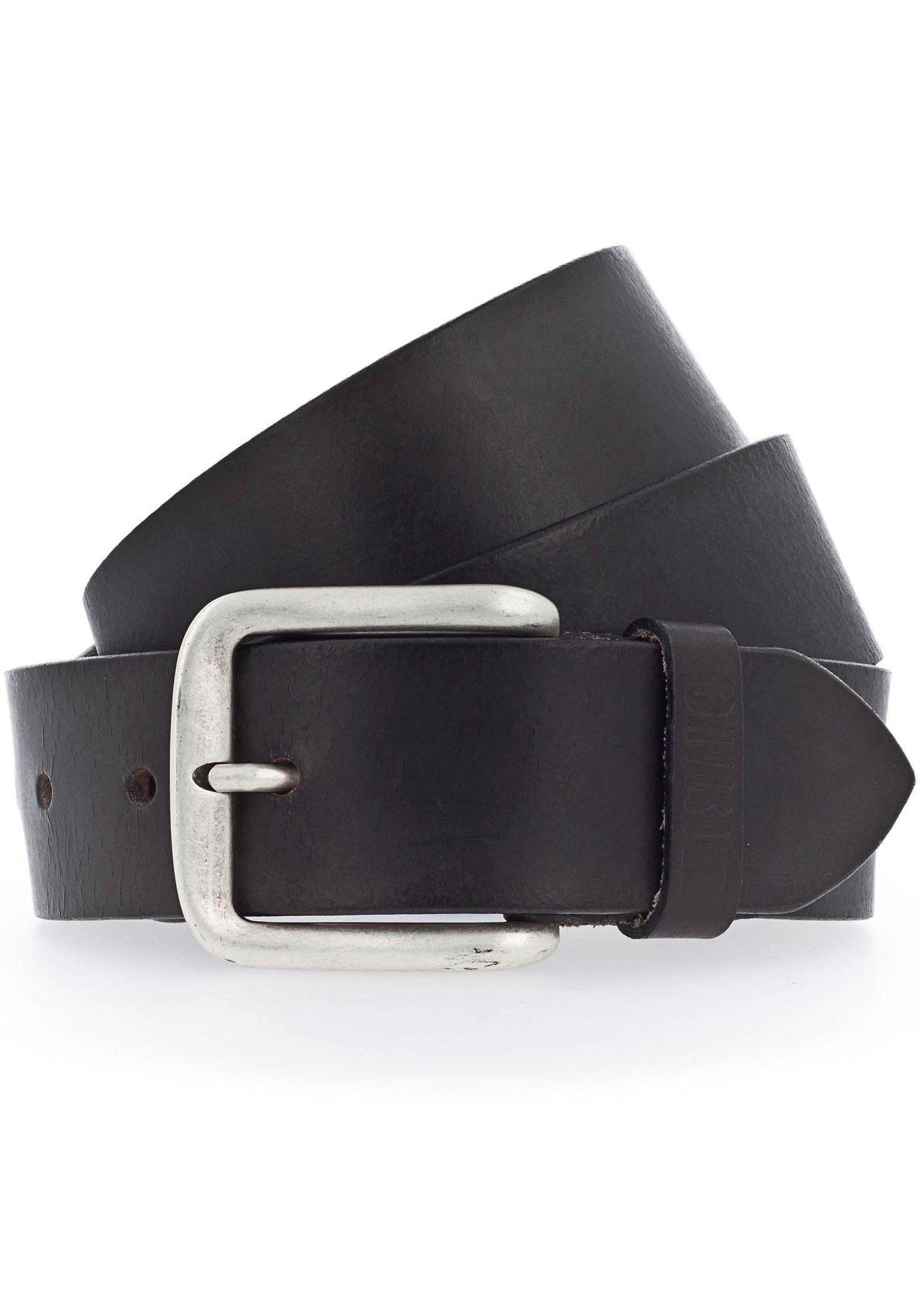 Image of MUSTANG Ledergürtel, Mustang Schriftzug auf der Gürtelschlaufe bei Ackermann Versand Schweiz