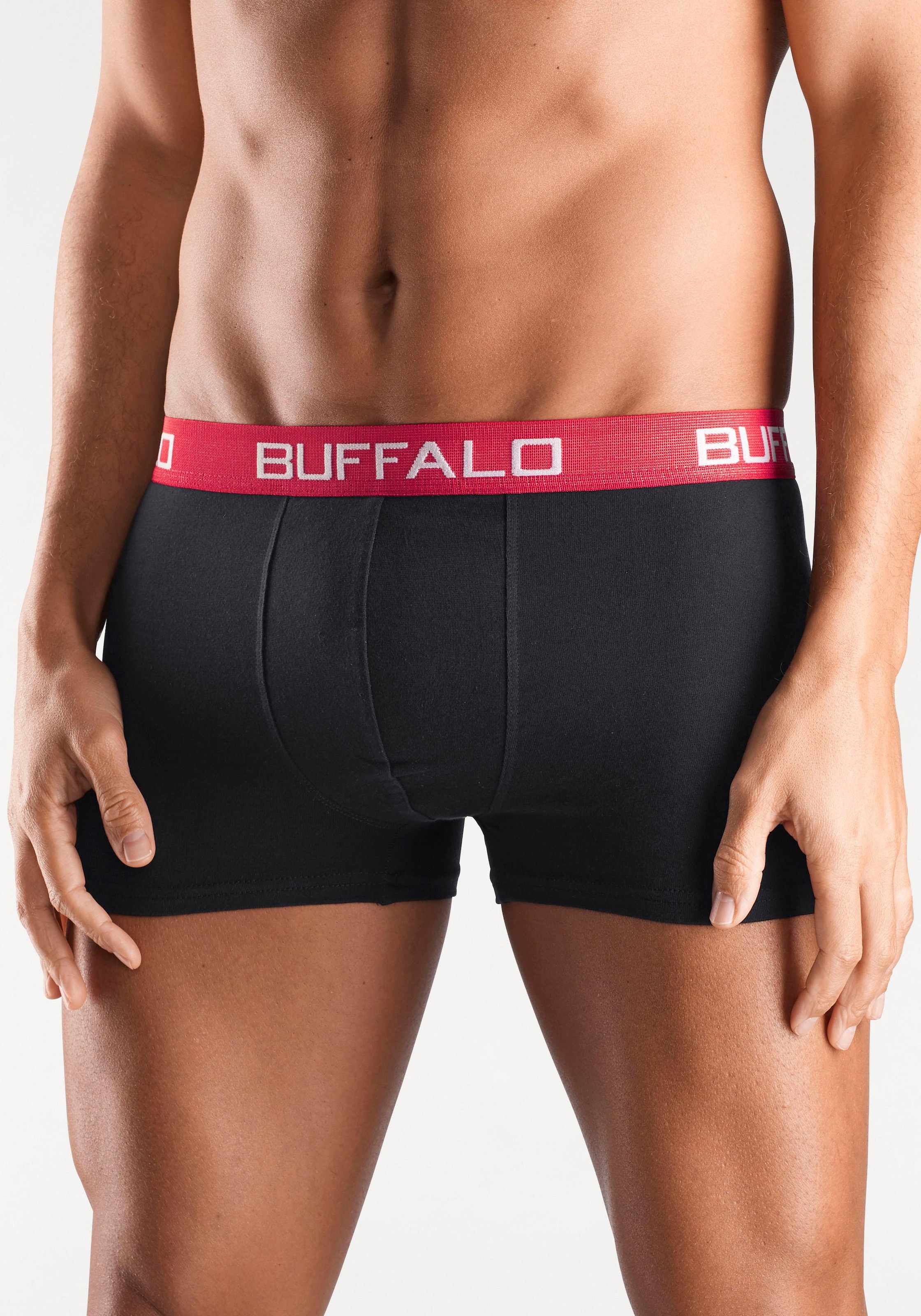 Buffalo Boxer »Boxershorts für Herren« Packung, 4 Stk. aus Baumwoll-Mix