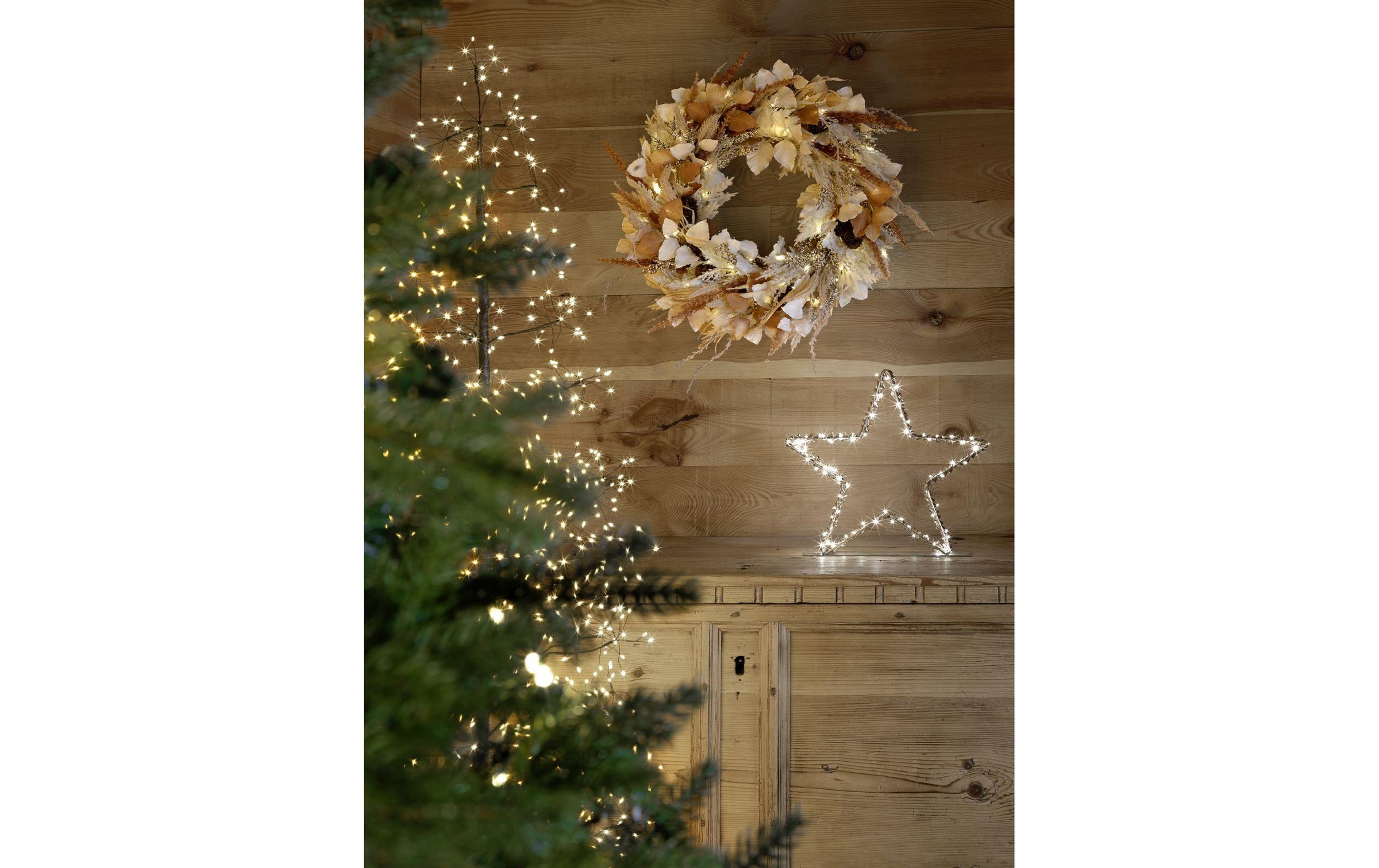 STT Figurine décorative LED »Flower wreath«