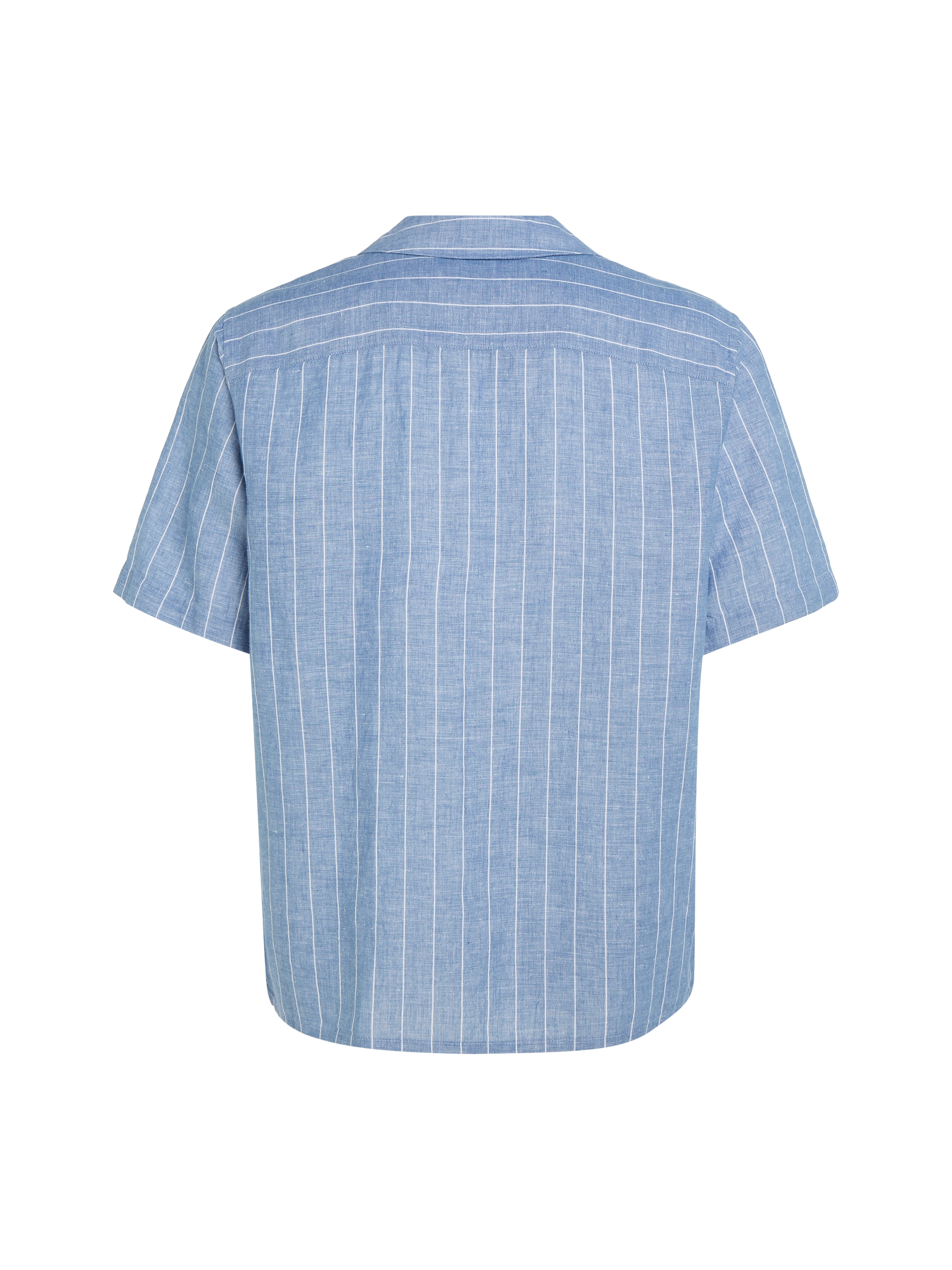 Calvin Klein Kurzarmhemd »LINEN COTTON STRIPE S/S SHIRT«