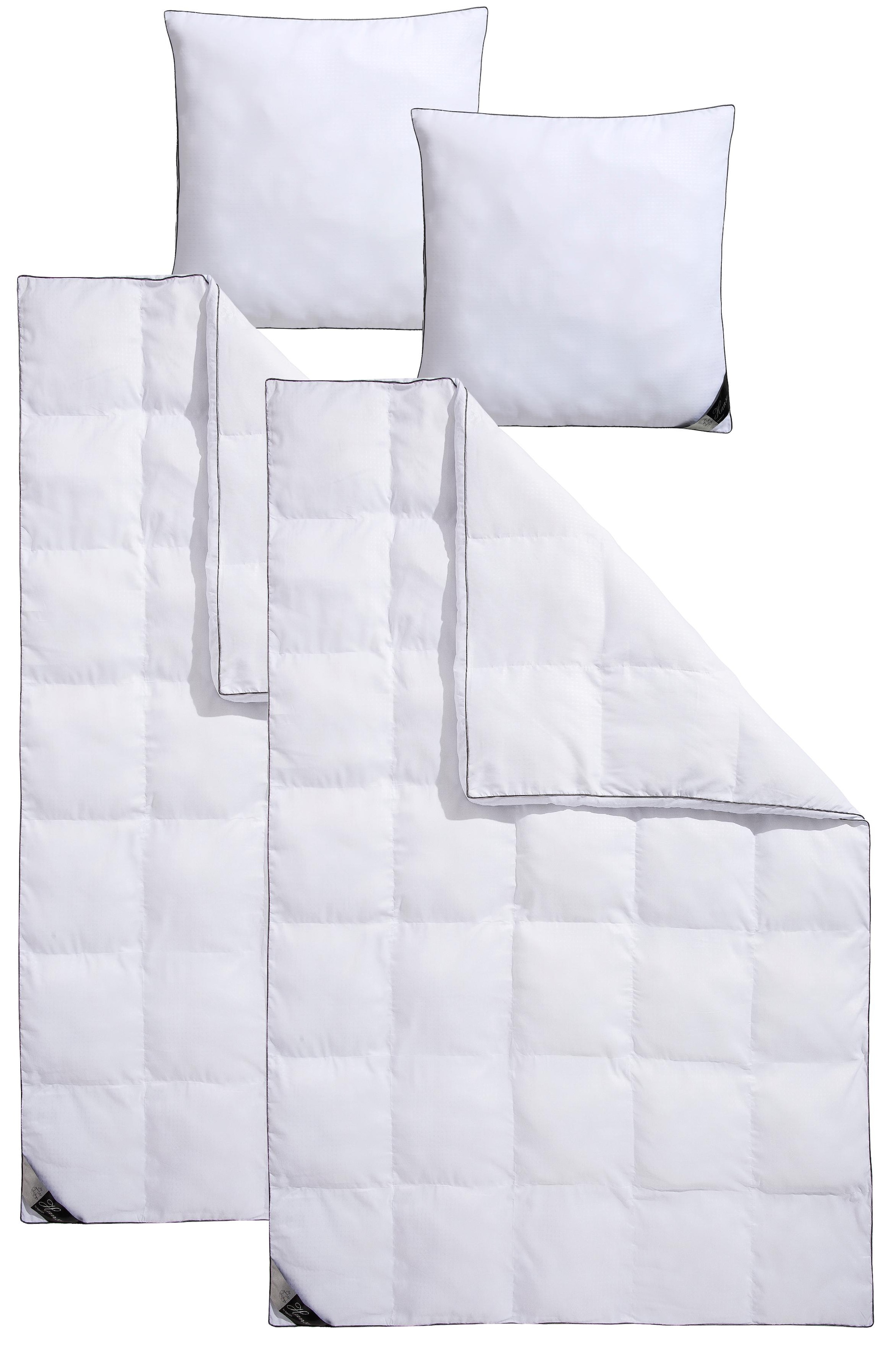 Hanse by RIBECO Kunstfaserbettdecke + Kopfkissen »Max« Unschlagbares Preisleistungsverhältnis!