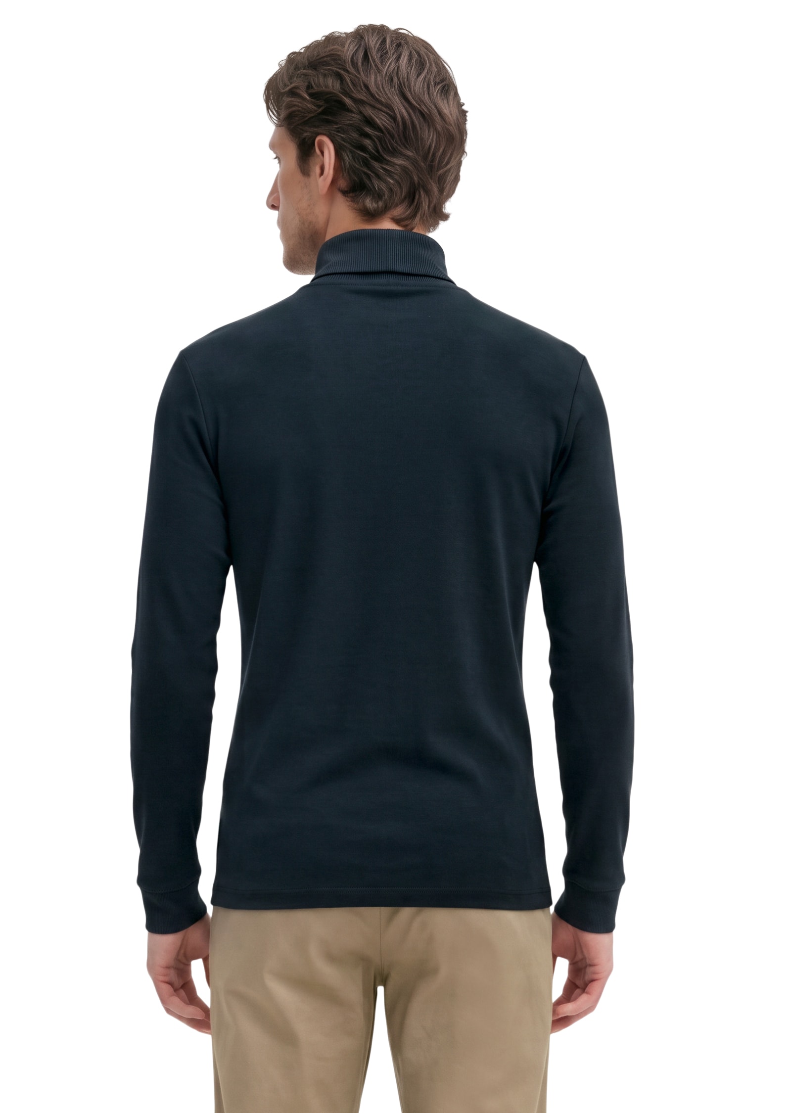 Marc O'Polo T-shirt à col roulé en pur coton bio