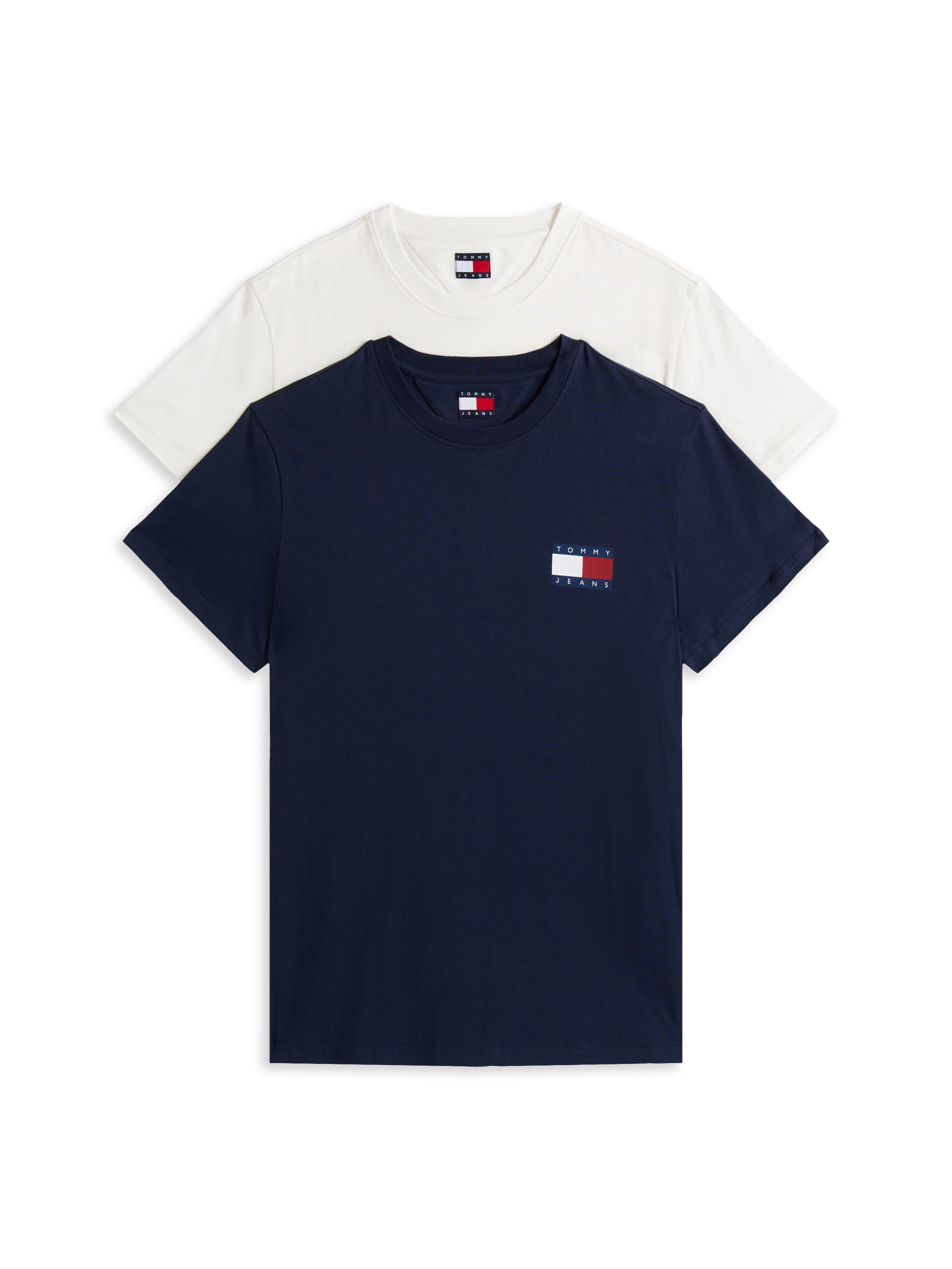 Tommy Jeans T-shirt »TJM SLIM 2PACK ESS FLAG TEE« 2