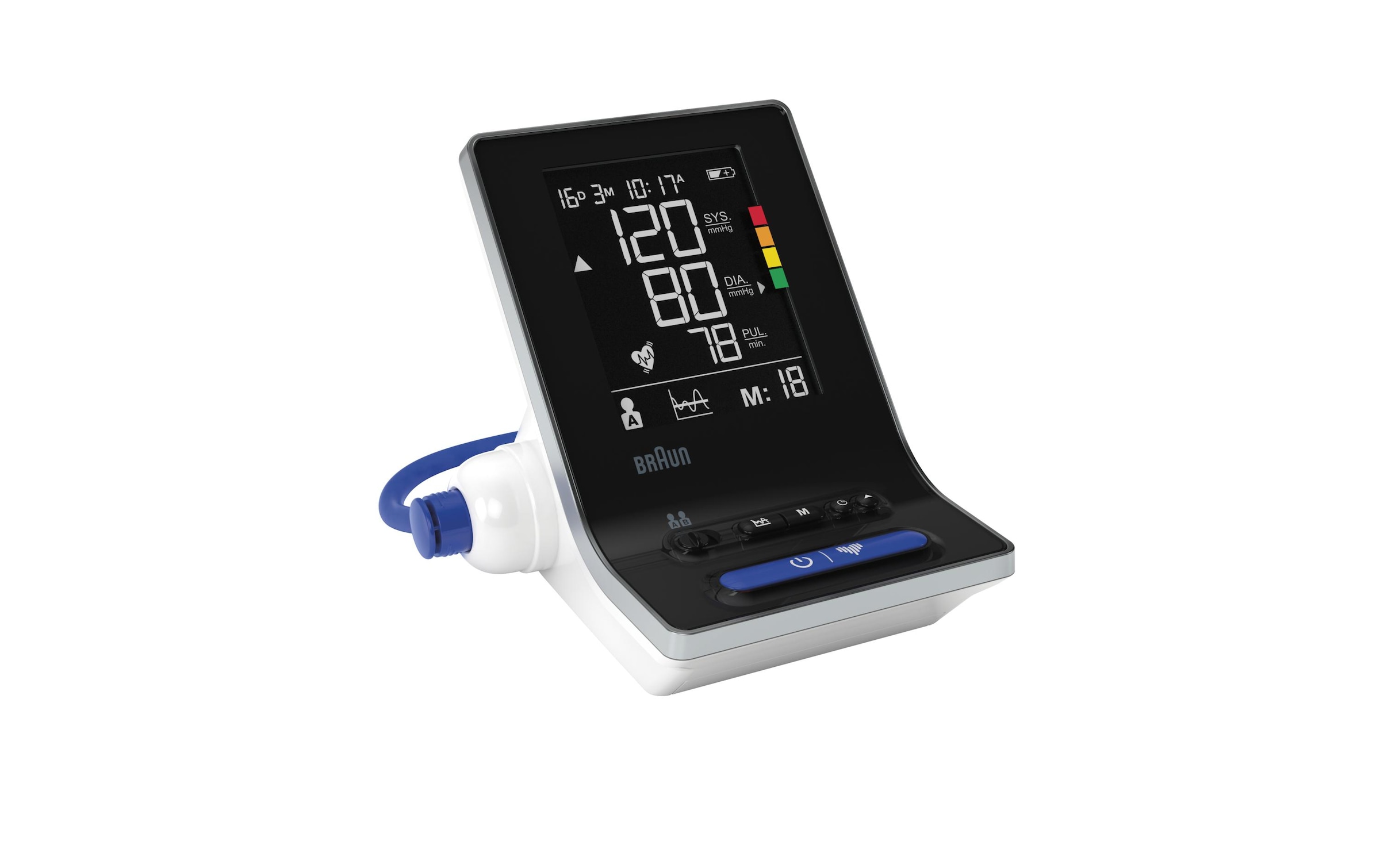 Braun Oberarm-Blutdruckmessgerät »ExactFit 3«, Arrhythmie-Erkennung, Messergebnis-Einstufung
