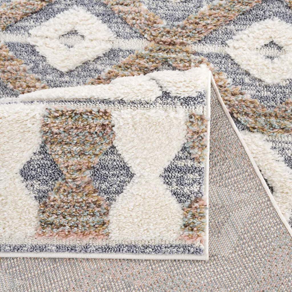 Carpet City Design Rauten Hochflor-Teppich »Focus rechteckig, besonders günstig 3050«, weich, Boho-Teppich, 3D-Effekt, kaufen
