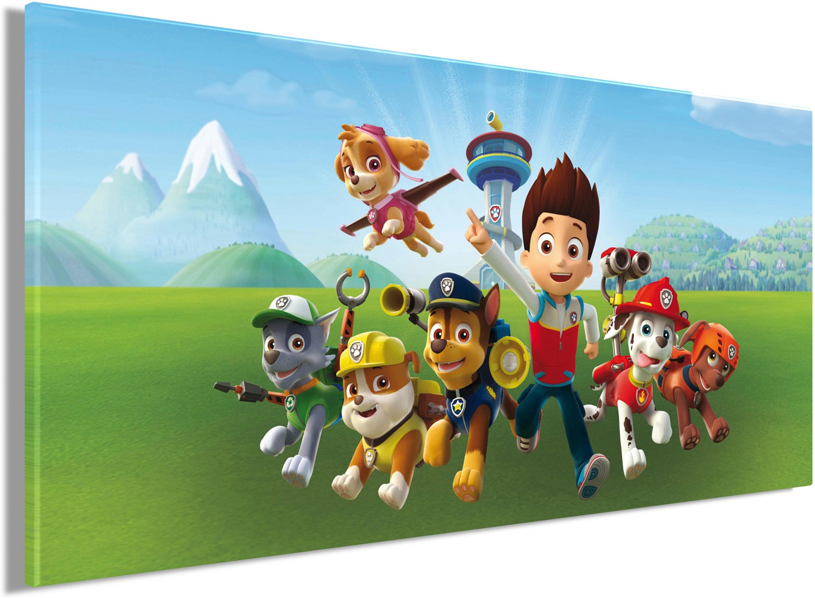 Bönninghoff Leinwandbild »Wandbild PAW PATROL 33x70 cm – Leinwandbild Keilrahmen Deko modern« Hunde | Paw Patrol 1 Stk. tlg. auf Keilrahmen gespannt