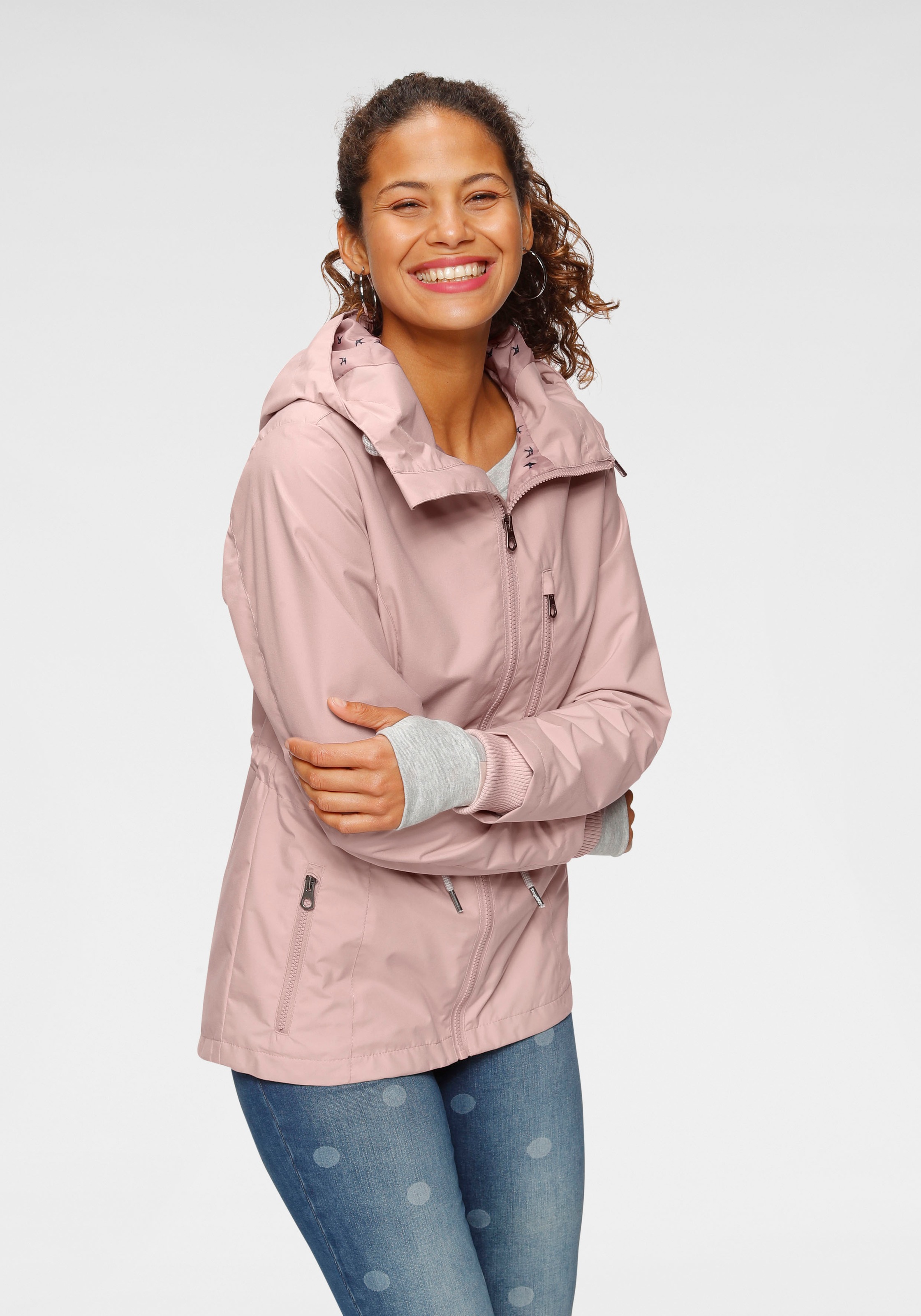 Image of KangaROOS Langjacke, mit bedrucktem Innenfutter bei Ackermann Versand Schweiz