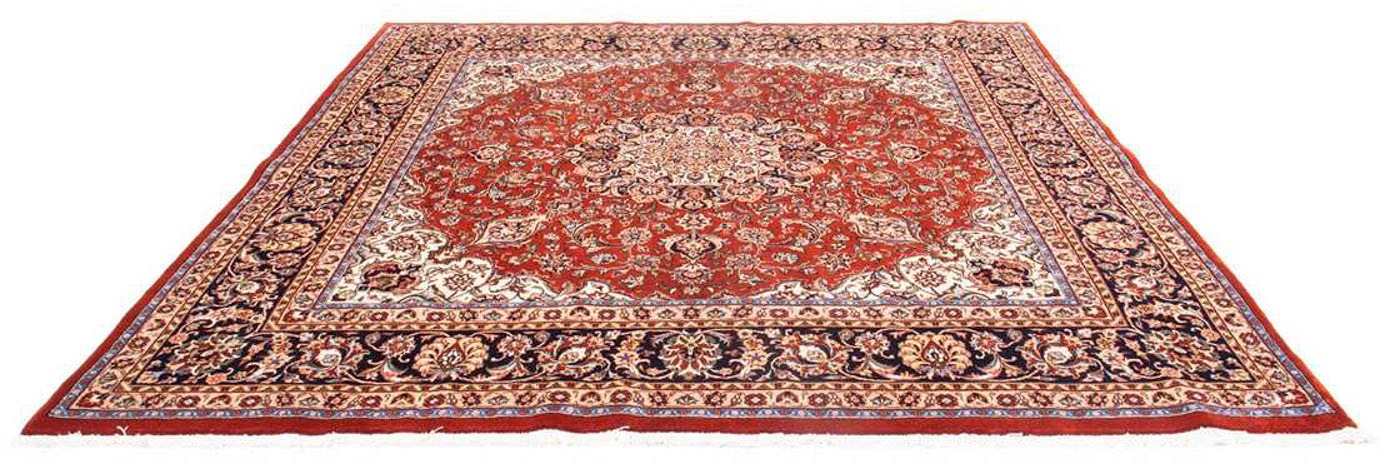 Image of morgenland Hochflor-Läufer »Keshan Blumenmuster Blu scuro 266 x 68 cm«, rechteckig, 1 mm Höhe, Handgeknüpft bei Ackermann Versand Schweiz