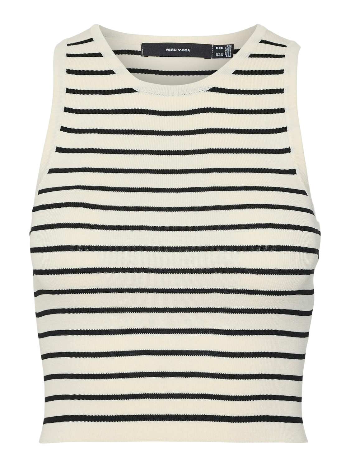 Vero Moda Strickpullover »VMGINNY SL O-NECK CROP TOP NOOS«