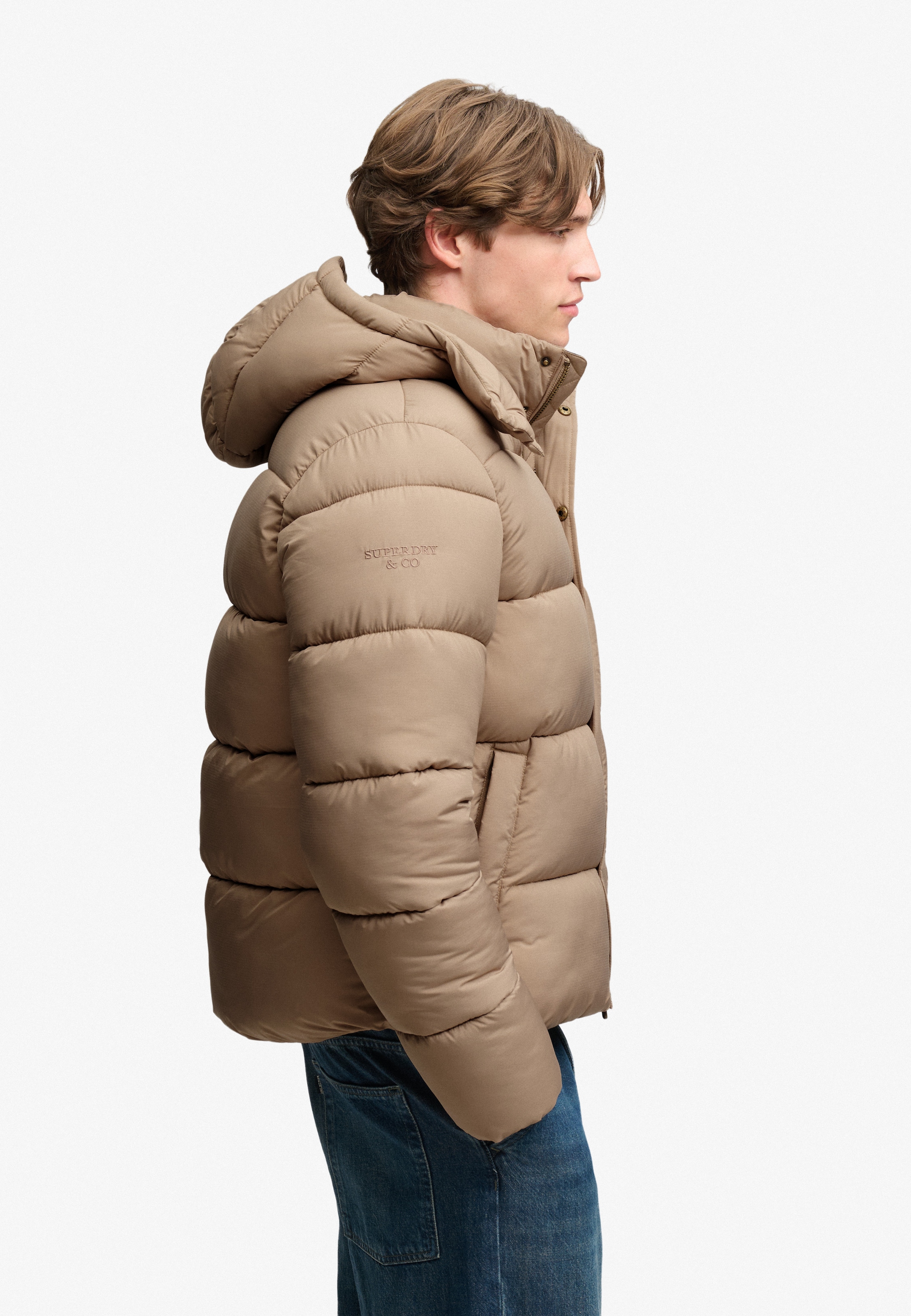 Superdry Steppjacke »PREMIUM RIPSTOP PUFFER JKT« mit Kapuze Kunstfaser, relaxed fit