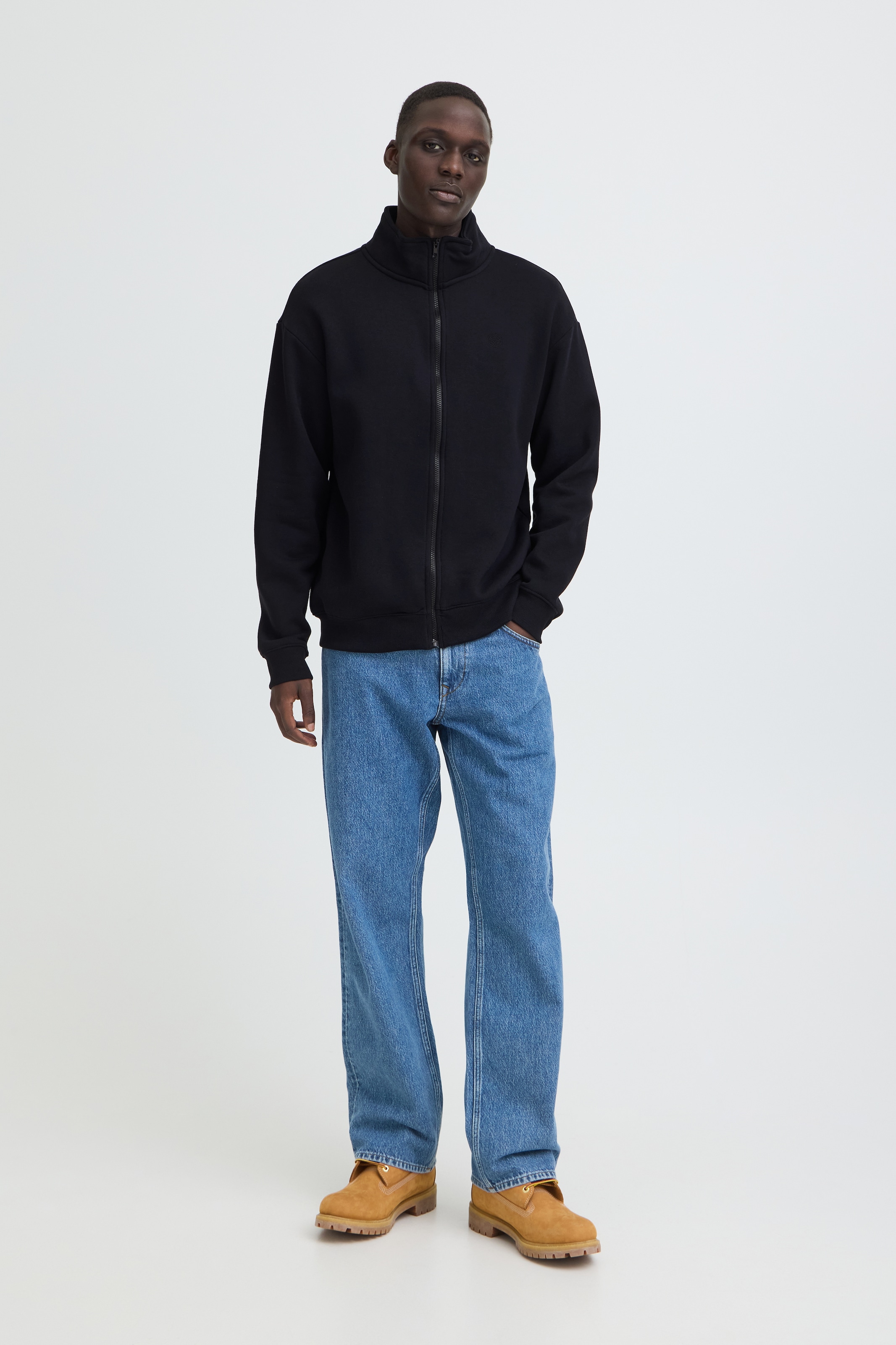 Blend Veste sweat »BHJUSTE STAND SWEATSHIRT« mélange coton, coupe régulière
