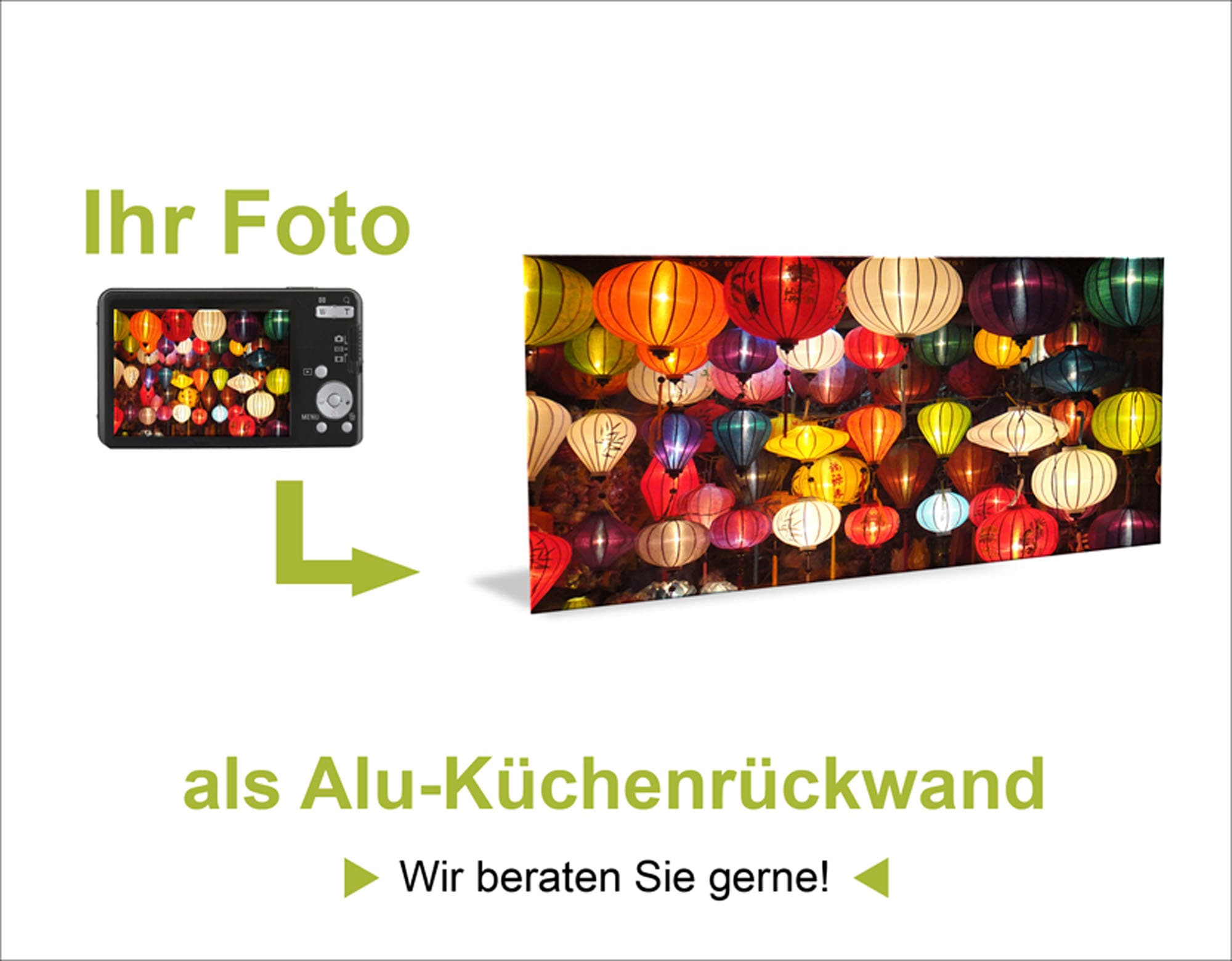 Artland Küchenrückwand »Paprika fallen ins Wasser«, (1 tlg.), Alu Spritzschutz mit Klebeband, einfache Montage