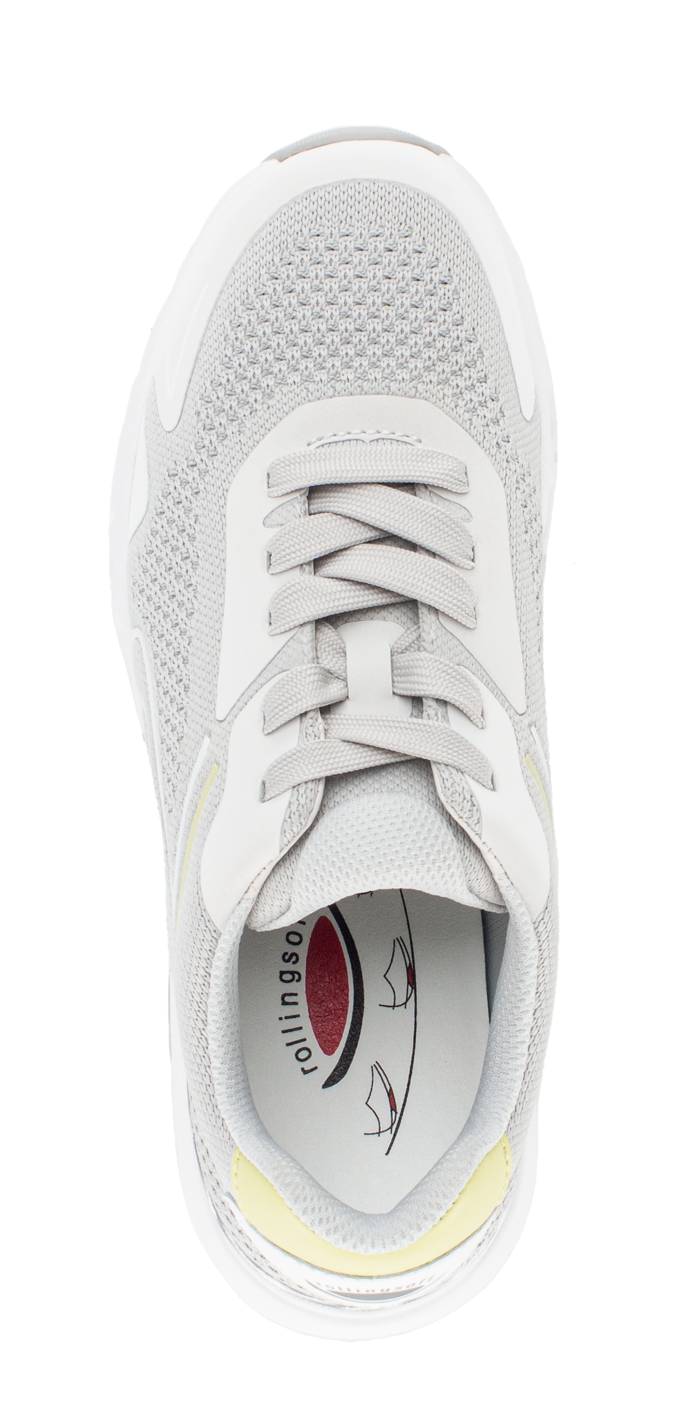 rollingsoft Plateausneaker  , Freizeitschuh, Halbschuh, Schnürer mit Reflektor-Besätzen, G-Weite