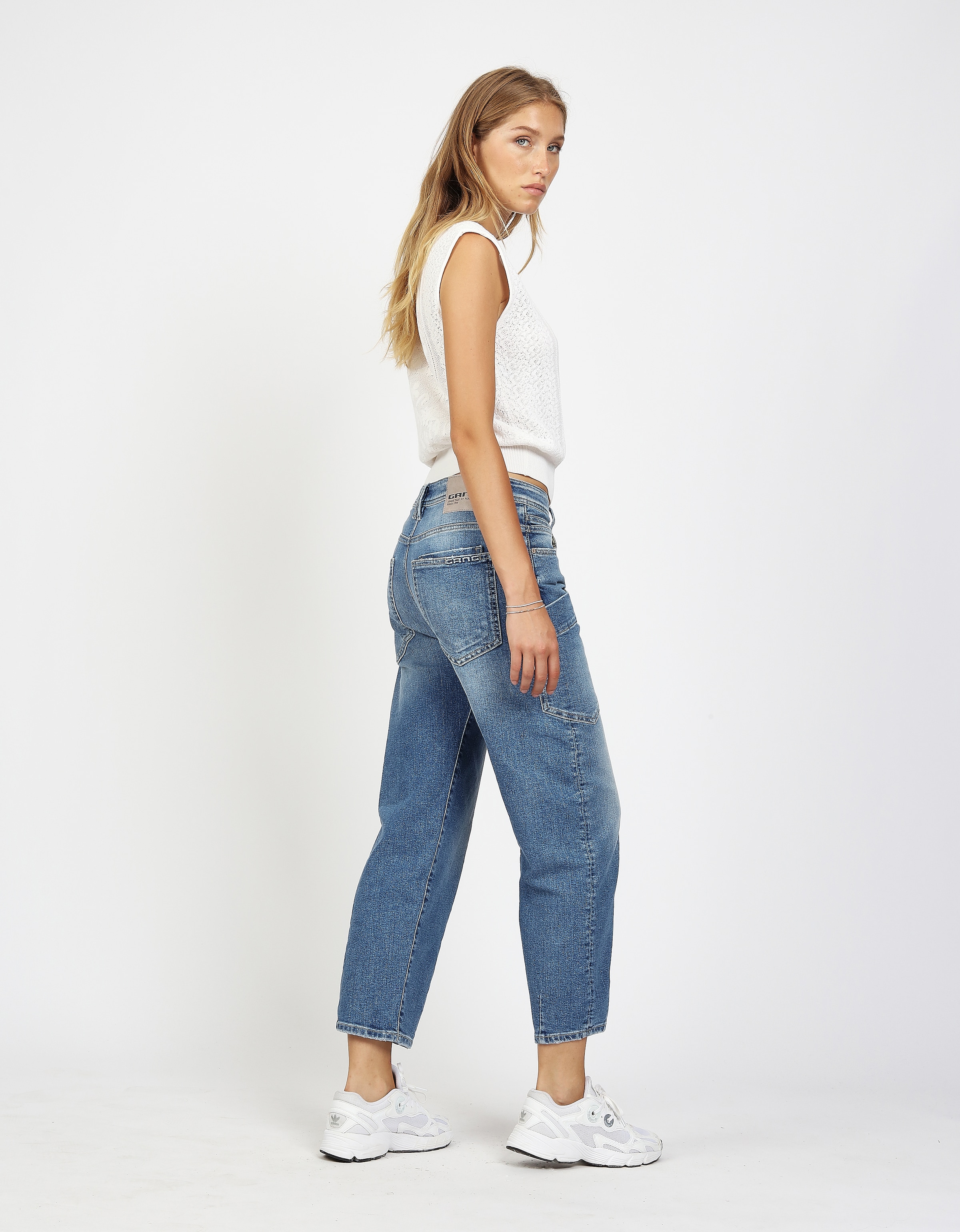 GANG Jeans à 5 poches »94IDA WORKER« O-Shape mit aufgesetzten Taschen