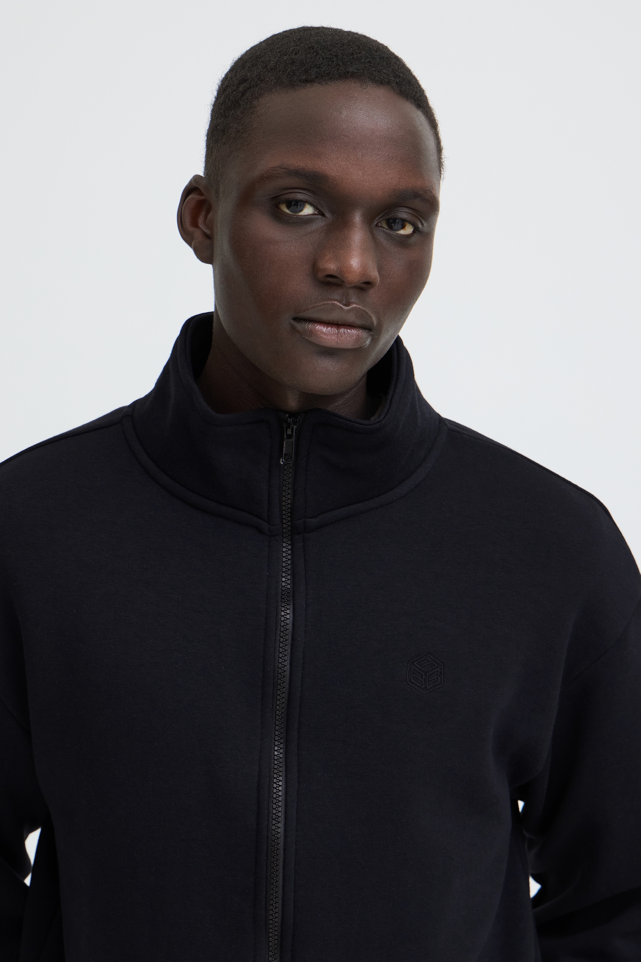 Blend Veste sweat »BHJUSTE STAND SWEATSHIRT« mélange coton, coupe régulière