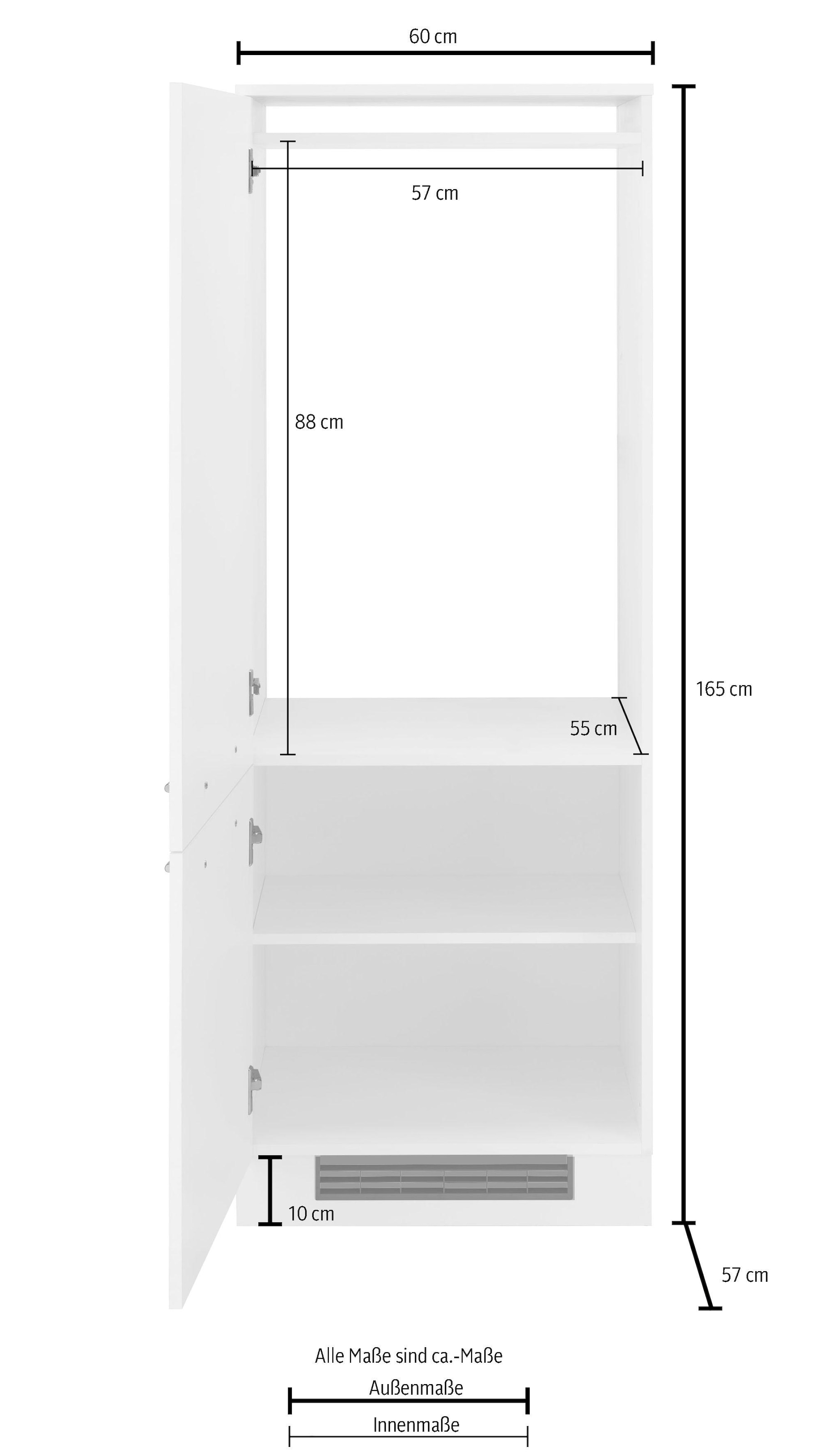 wiho Küchen Kühlumbauschrank »Flexi2«