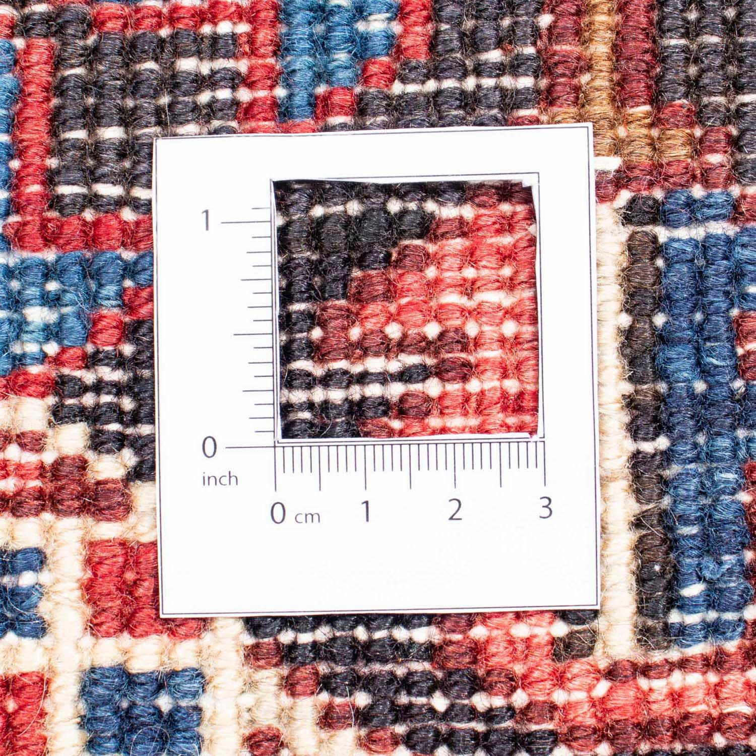 morgenland Hochflor-Läufer »Moud Geometrisch Multicolore 295 x 80 cm«, rechteckig, Unikat mit Zertifikat