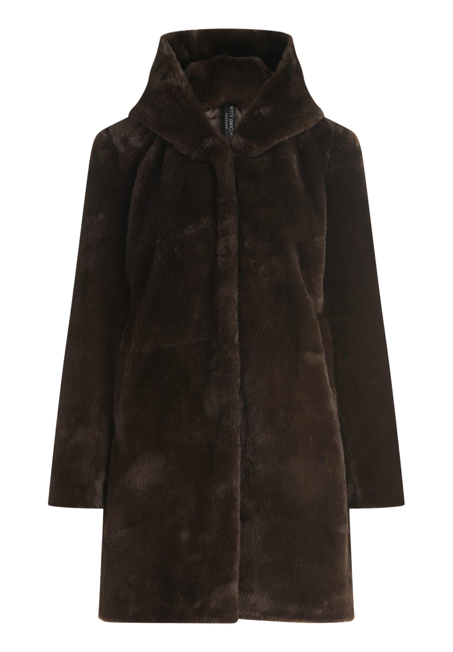 Betty Barclay Plüschjacke mit Kapuze mit Kapuze