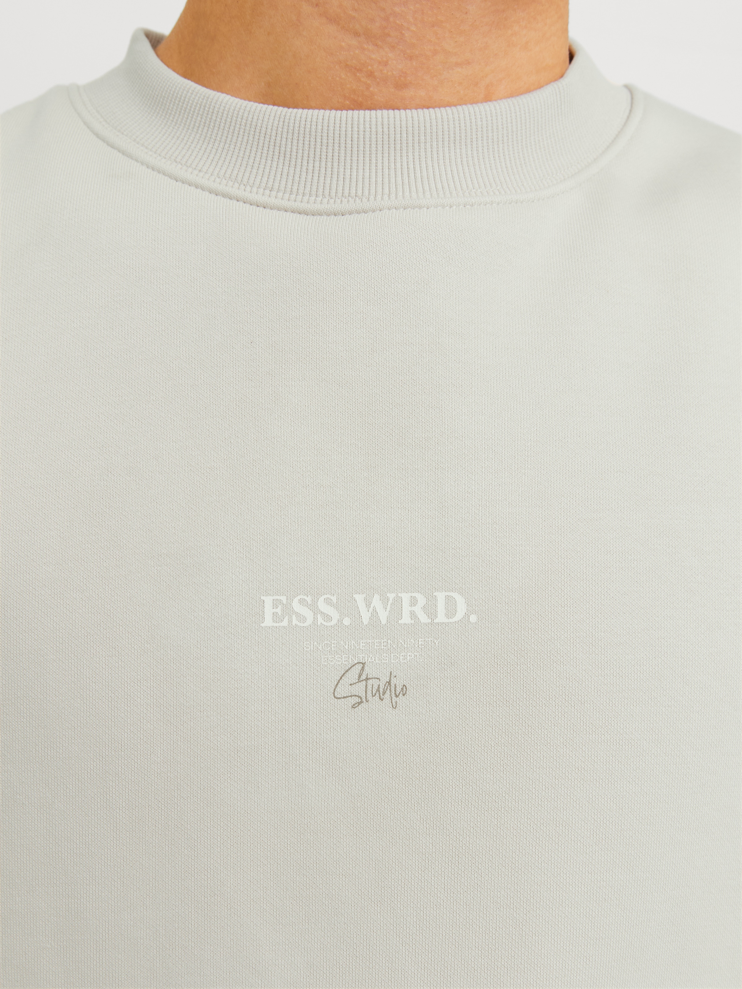 Jack & Jones Sweatshirt »JJEURBAN EDGE STUDIO SWEAT CREW NOOS«, mit Front und Back Print