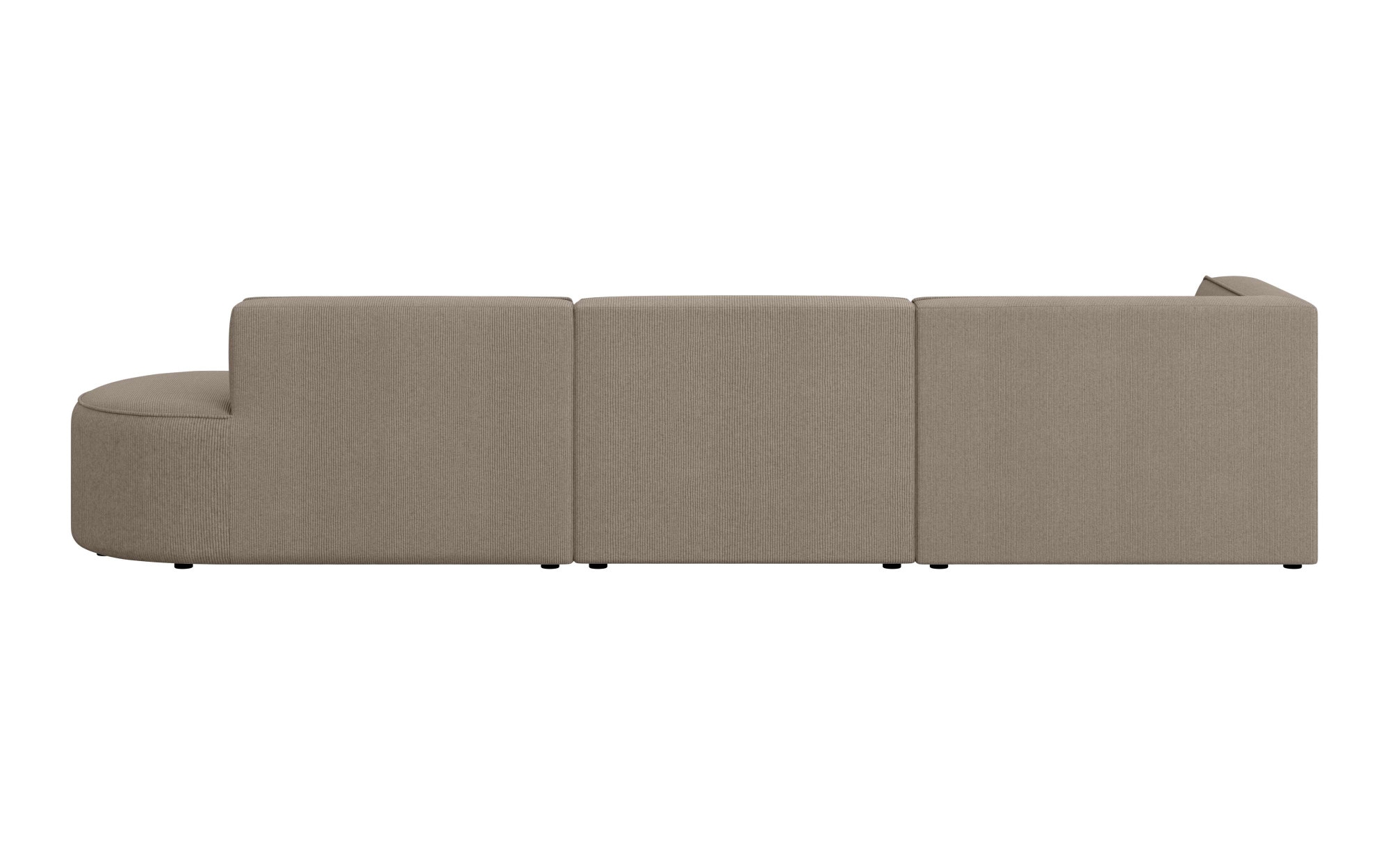GOODproduct Ecksofa »EIVIND Designer Sofa mit Ottomane rechts/links, B/T/H: 343/159/72 cm« L-Form mit Wellenunterfederung, auch in Feincord und Bouclé