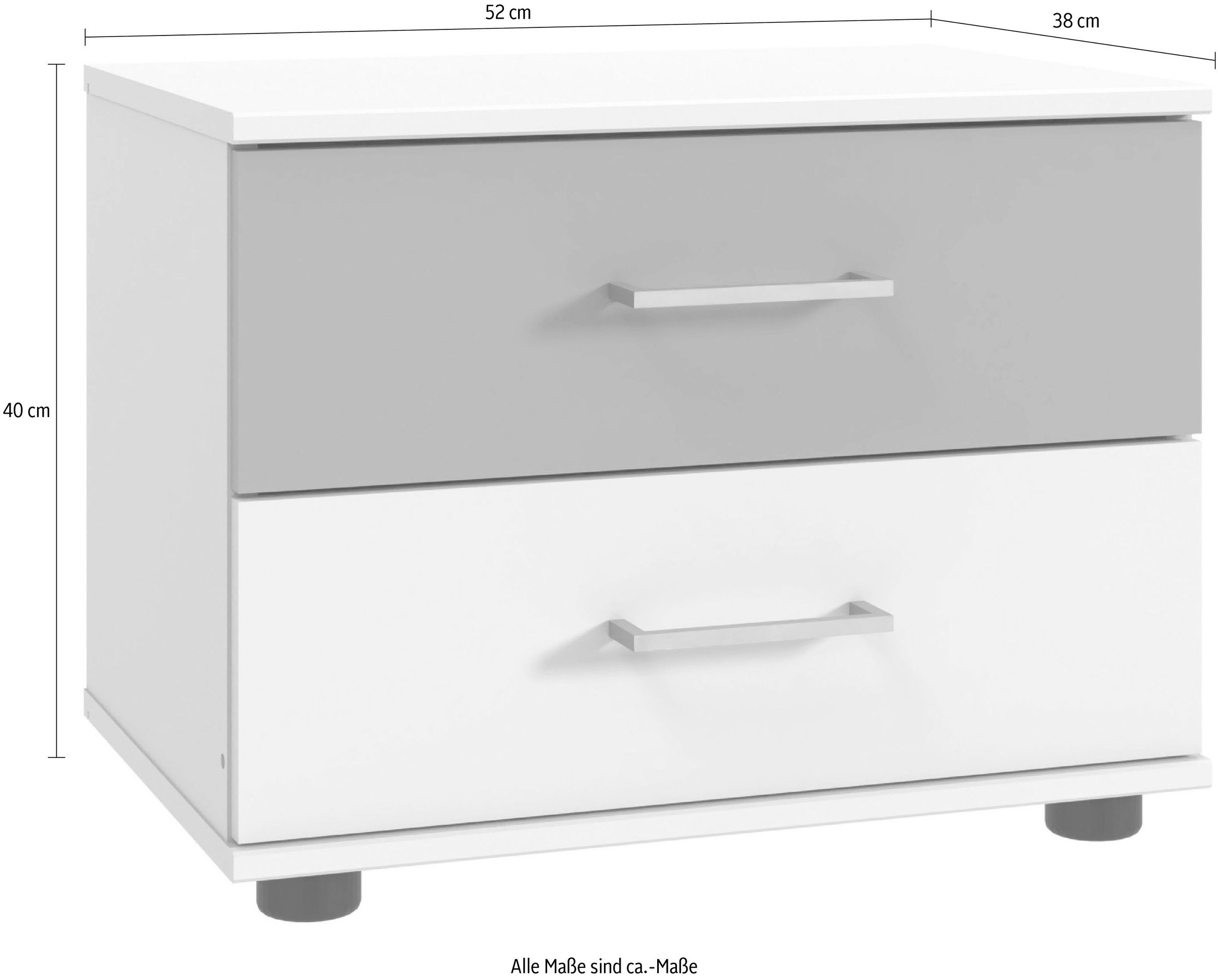 Wimex Nachtkommode »Taiga« mit 2 Schubladen, 52cm breit