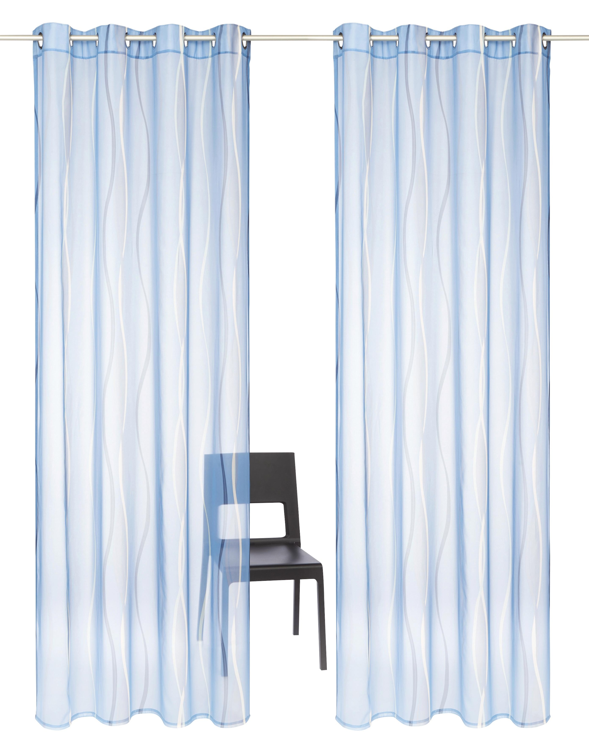 my home Gardine »Dimona«, 2er-Set, kaufen günstig St.), Polyester (2 transparent, Voile